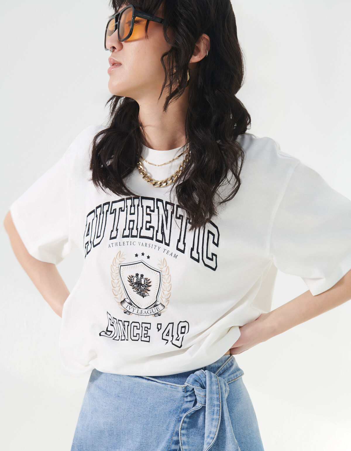 Artwork T-shirt Wei&szlig; SHOEBY WOMEN