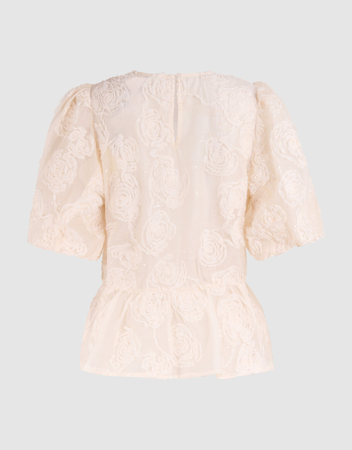 Geblümtes Pailletten-Top Off White SHOEBY WOMEN