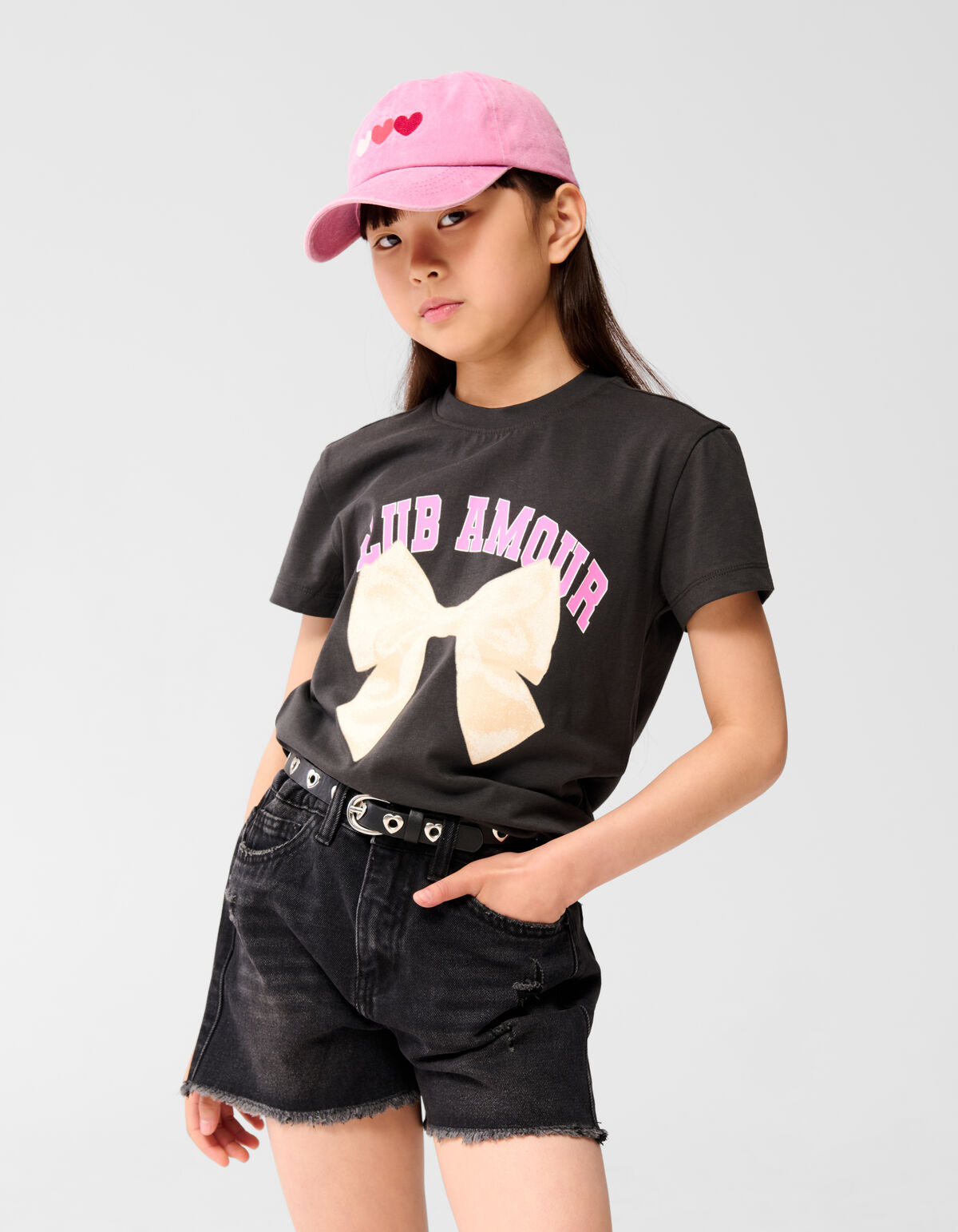 Club Amour T-shirt Dunkelgrau SHOEBY GIRLS