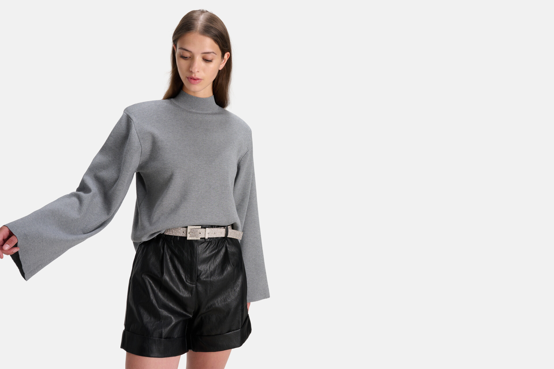 Pullover mit weiten Ärmeln Grau SHOEBY WOMEN