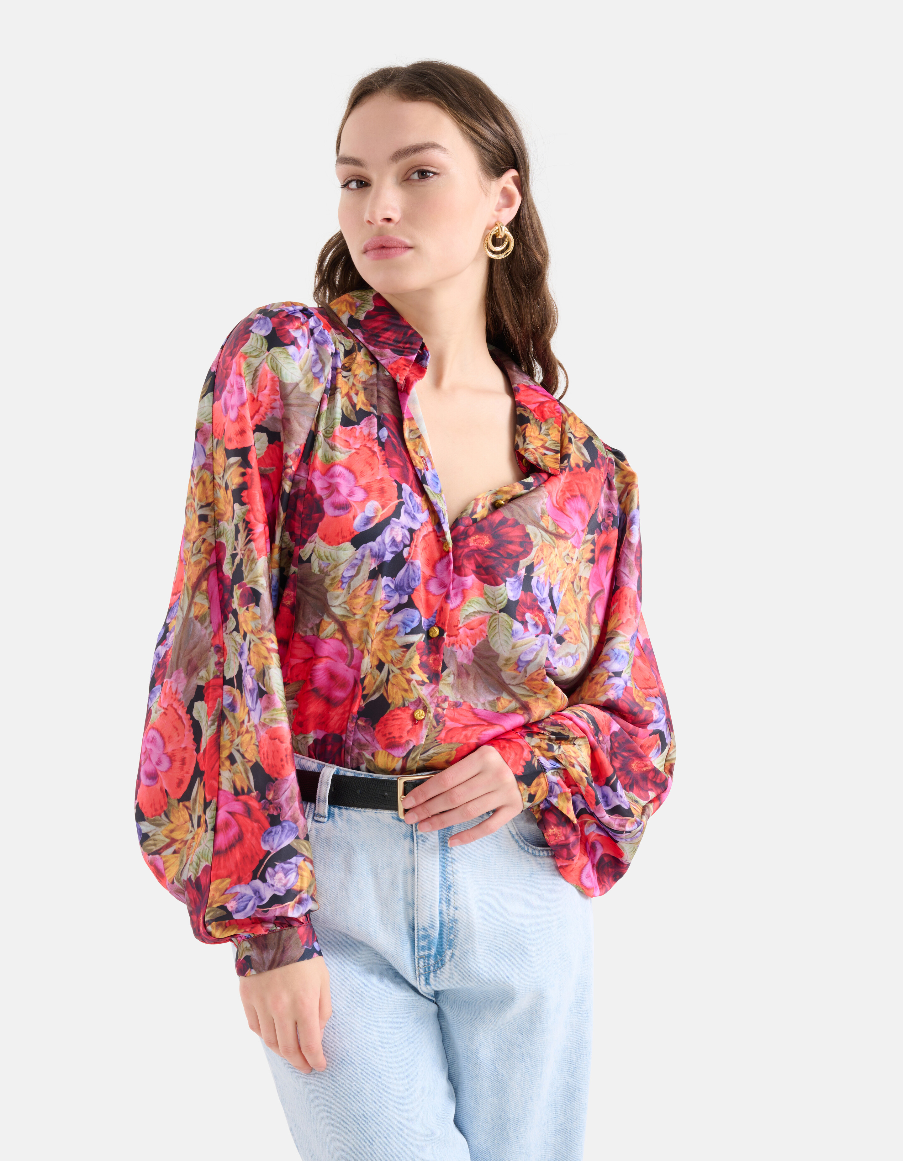 Vintage-Bluse mit Blumendruck SHOEBY WOMEN