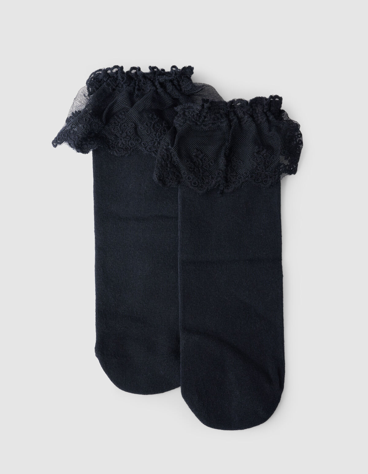 Rüschen-Spitzensocken Schwarz SHOEBY ACCESSOIRES