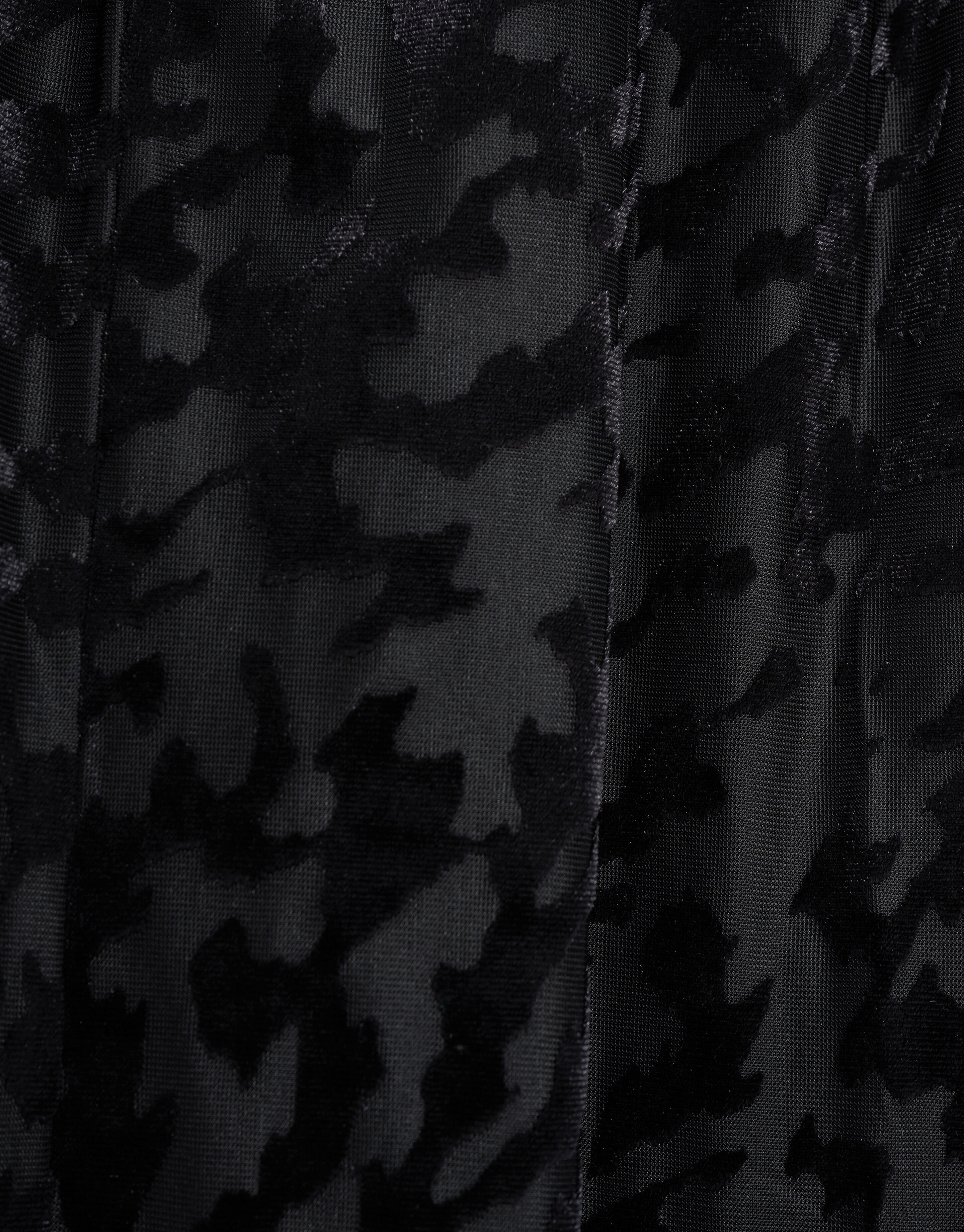 Samt-Print-Kleid Schwarz SHOEBY WOMEN