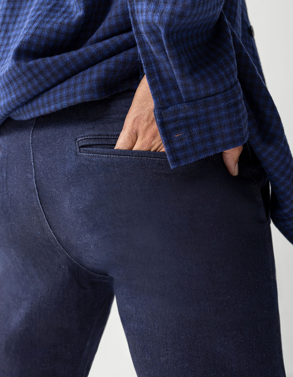 Kariertes Überhemd Dunkelblau SHOEBY MEN