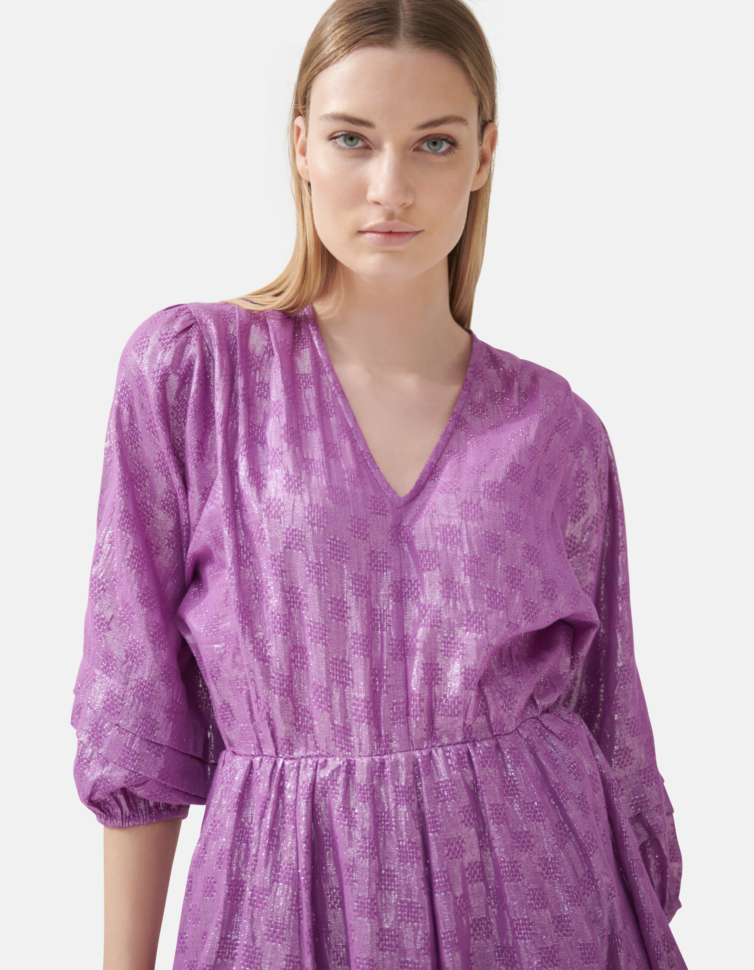 Voile Kleid Lila von Fred SHOEBY WOMEN