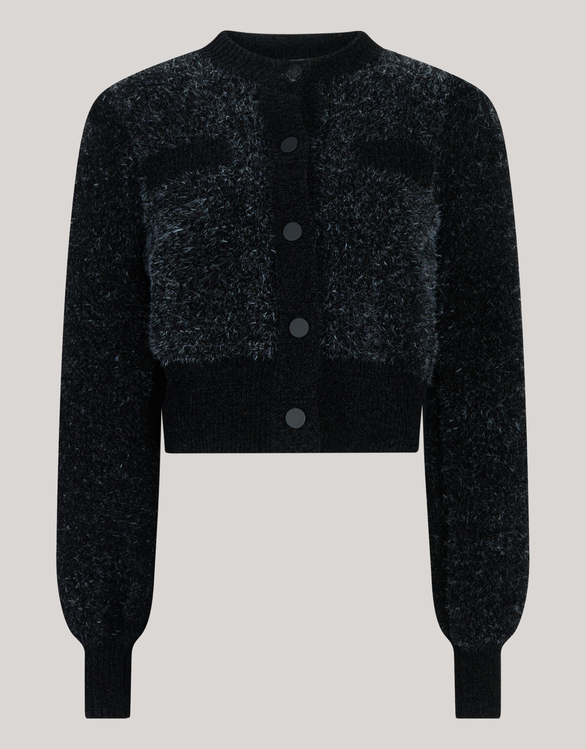 Pelzige Strickjacke Schwarz von Mieke SHOEBY WOMEN