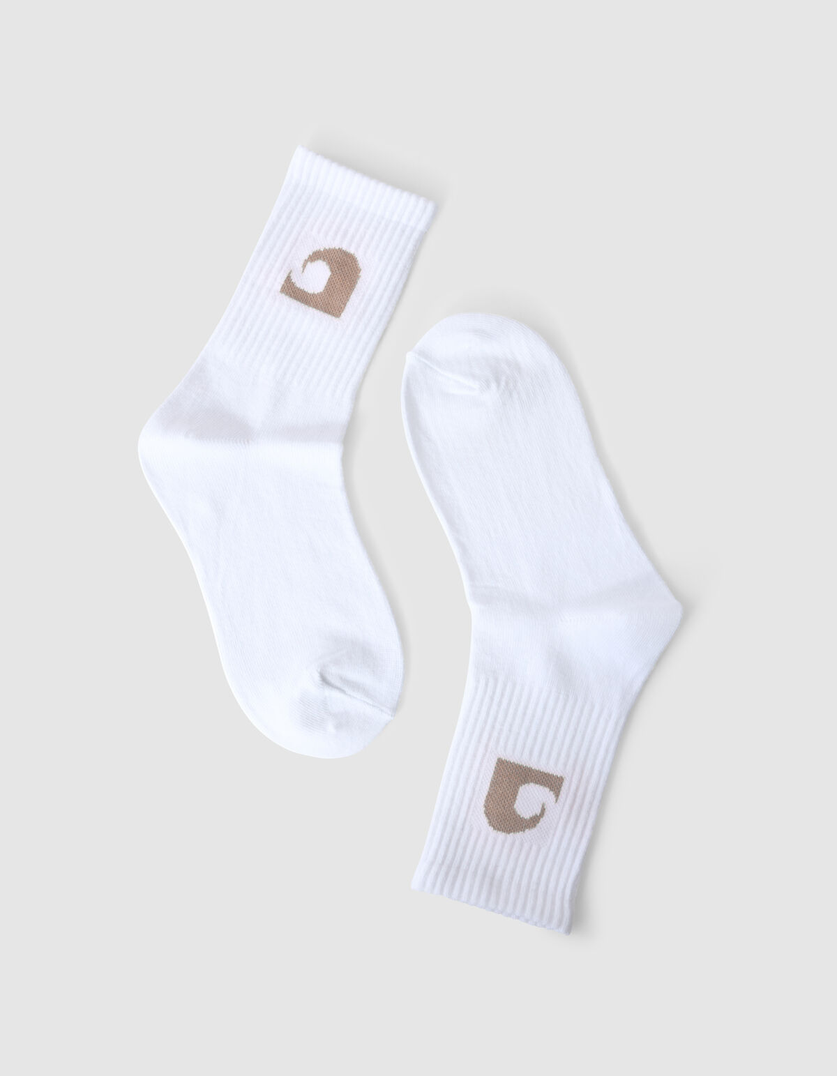 Wave Artwork Socken Taupe SHOEBY ACCESSOIRES