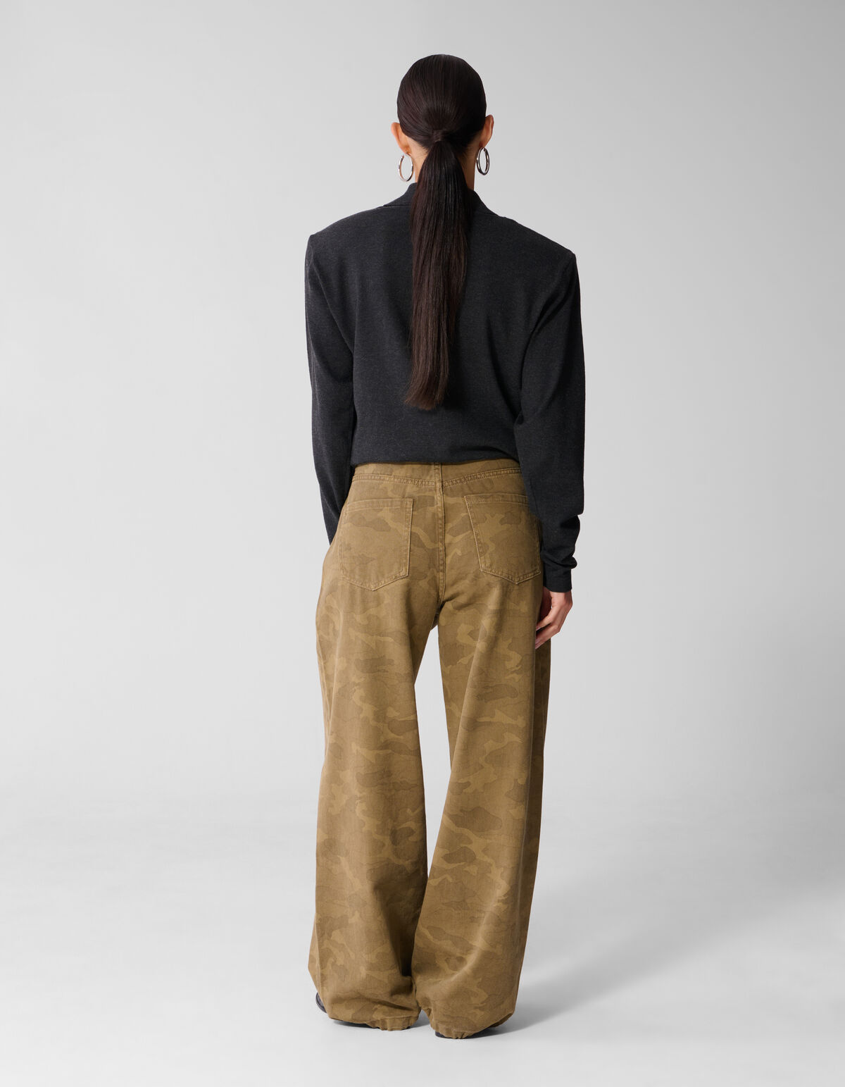 Camo Baggy Fit Jeans Braun SHOEBY WOMEN