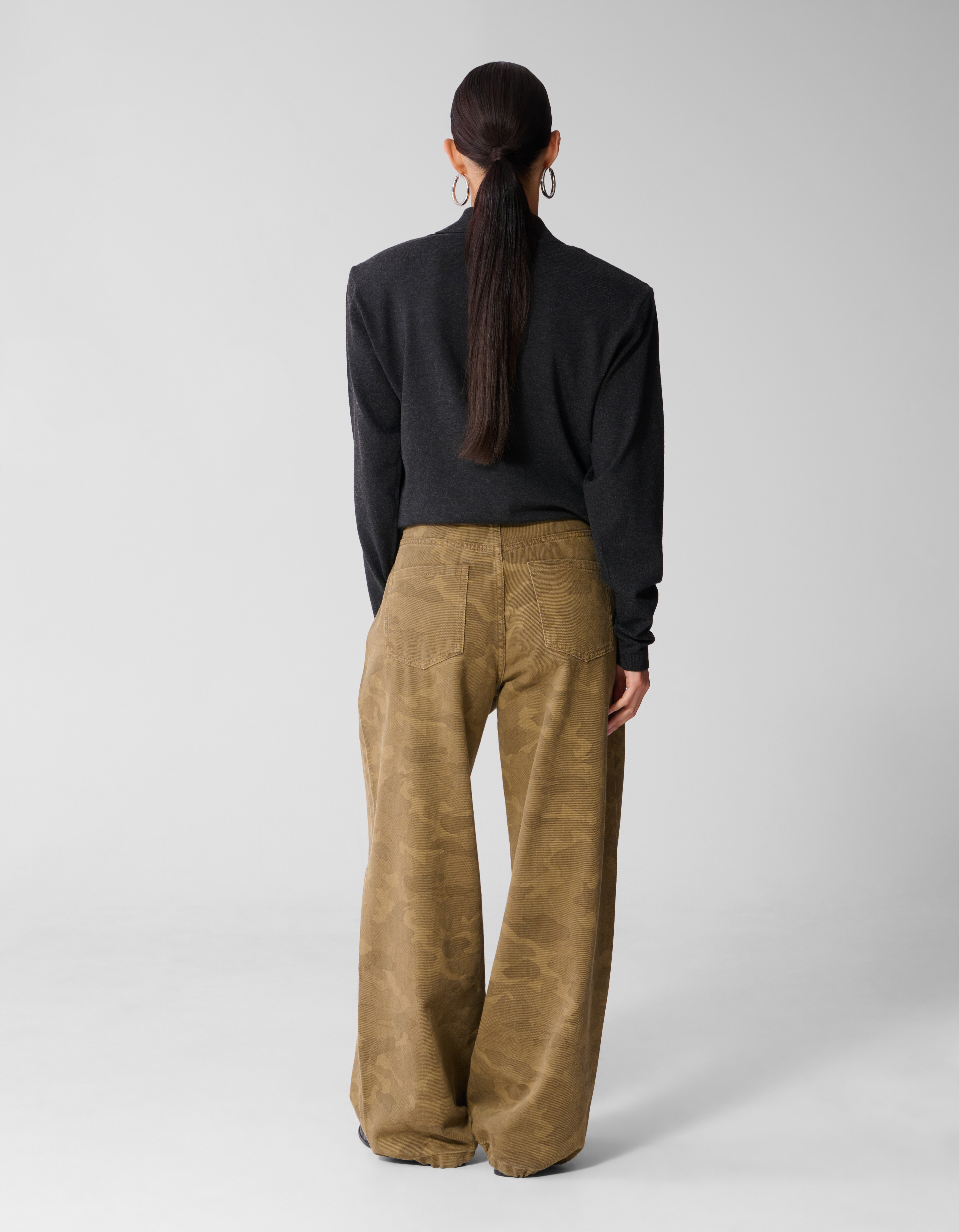 Camo Baggy Fit Jeans Braun SHOEBY WOMEN