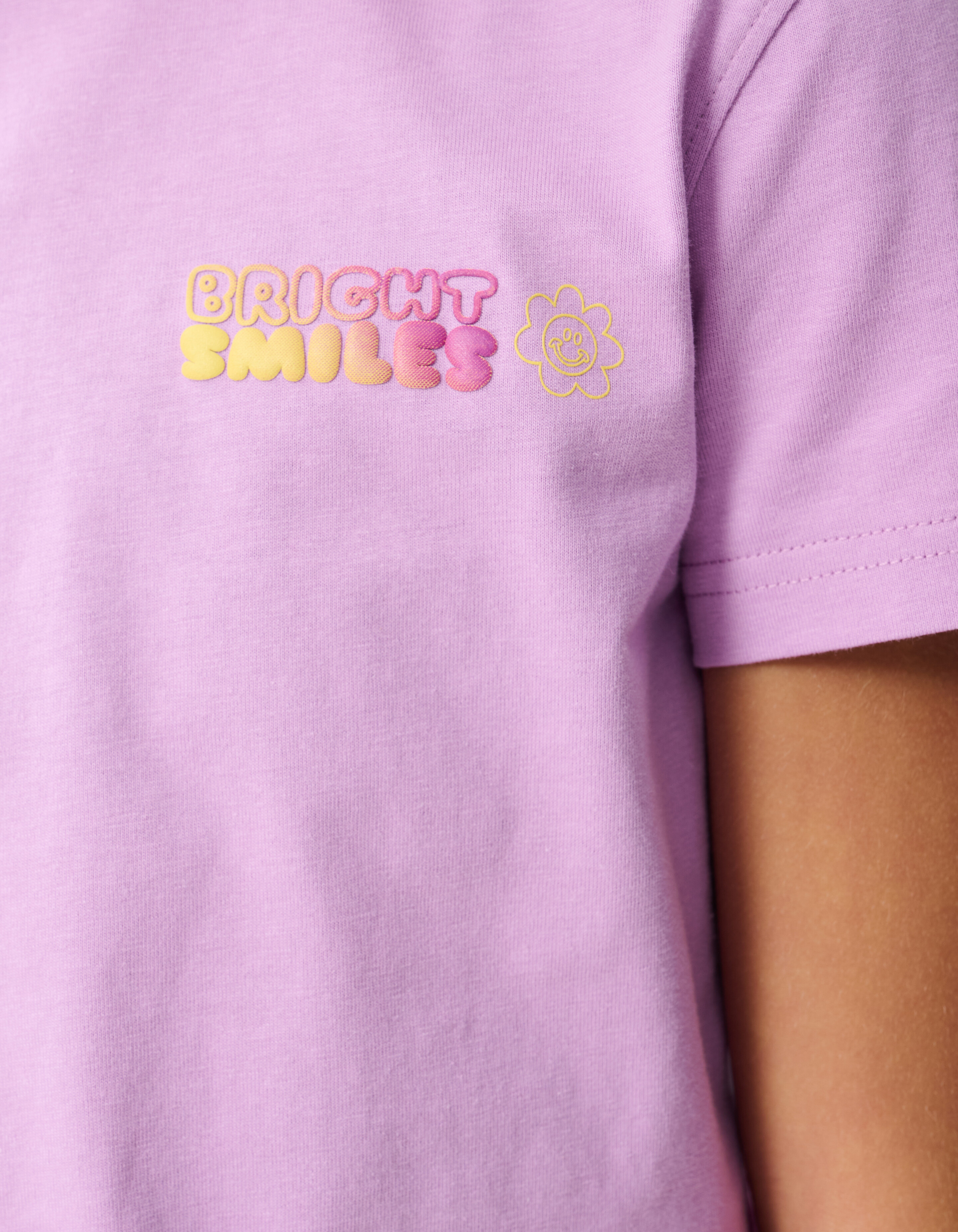 Helles Artwork T-shirt Hellviolett SHOEBY GIRLS