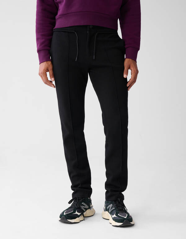 Piqué-Hose Schwarz SHOEBY MEN