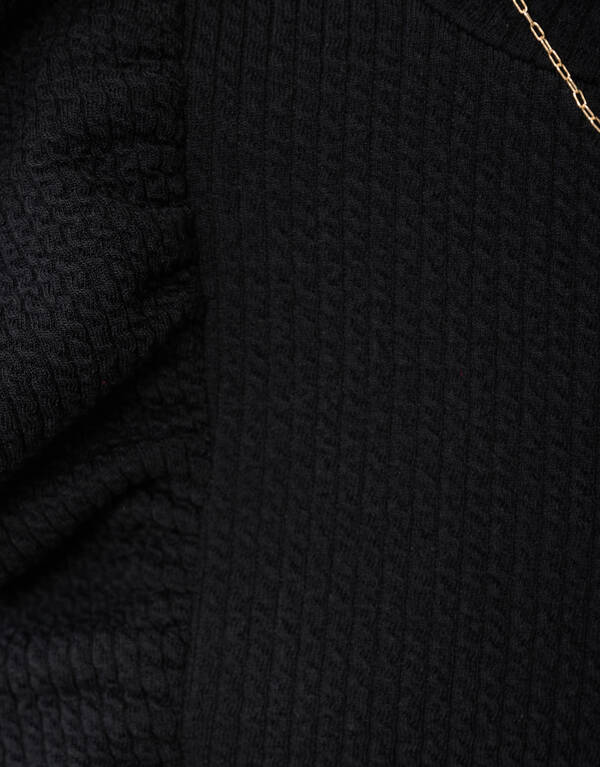 Struktur Ruffle Top Schwarz SHOEBY GIRLS