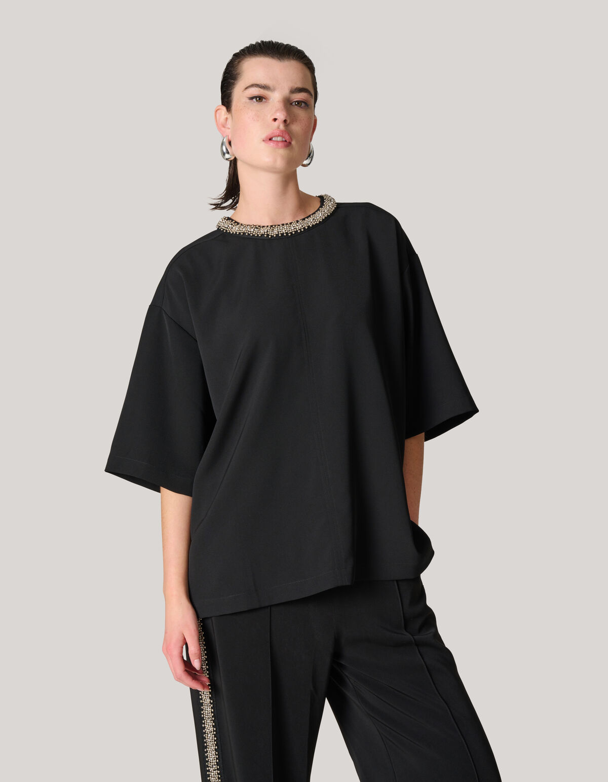 Versch&ouml;nertes T-shirt Zwart SHOEBY WOMEN