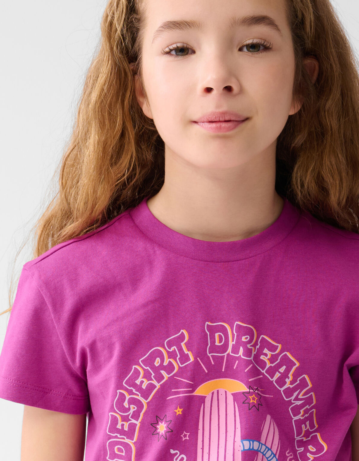 Artwork T-shirt Dunkelrosa SHOEBY GIRLS