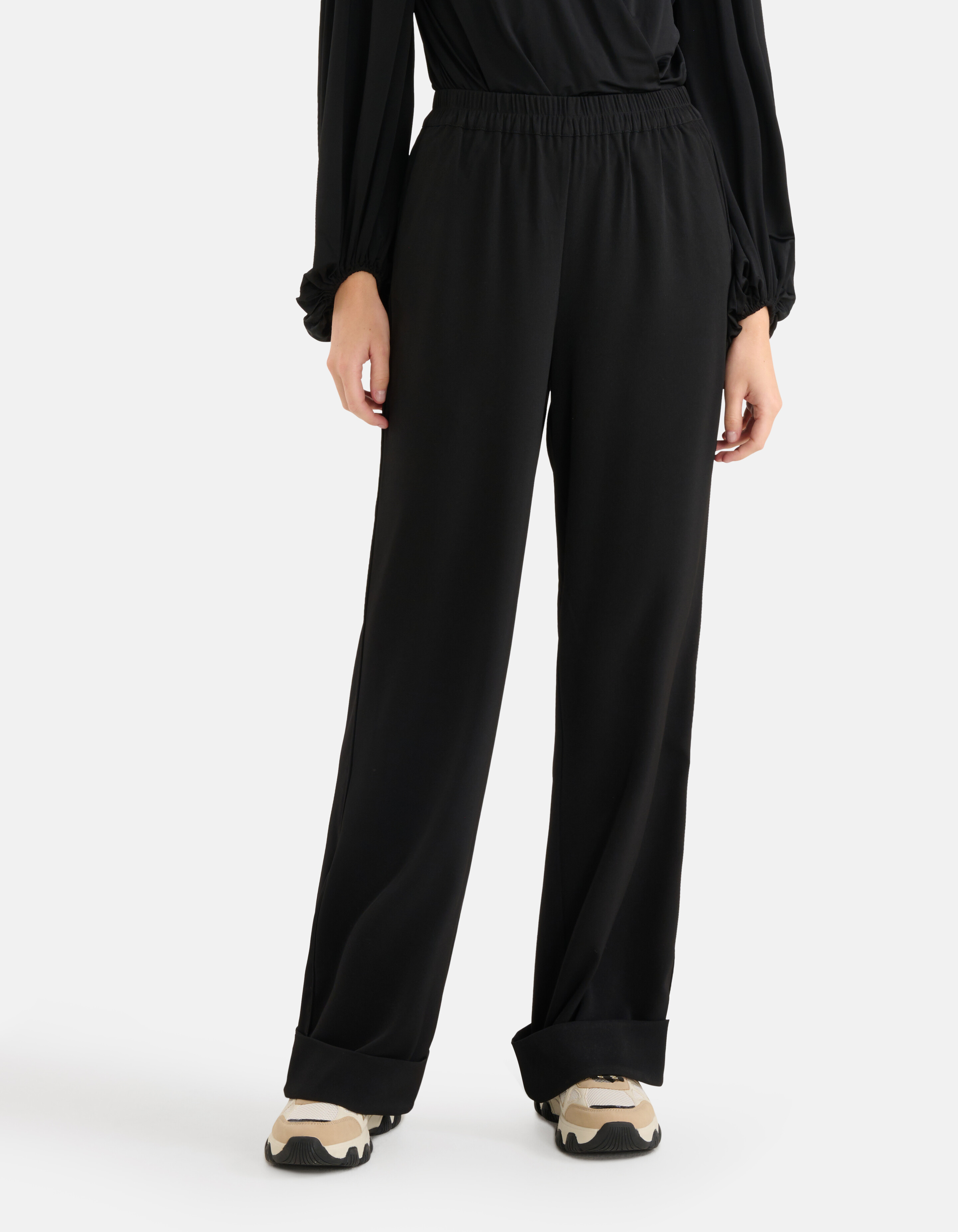 Wickelhosen mit weitem Bein Schwarz SHOEBY WOMEN