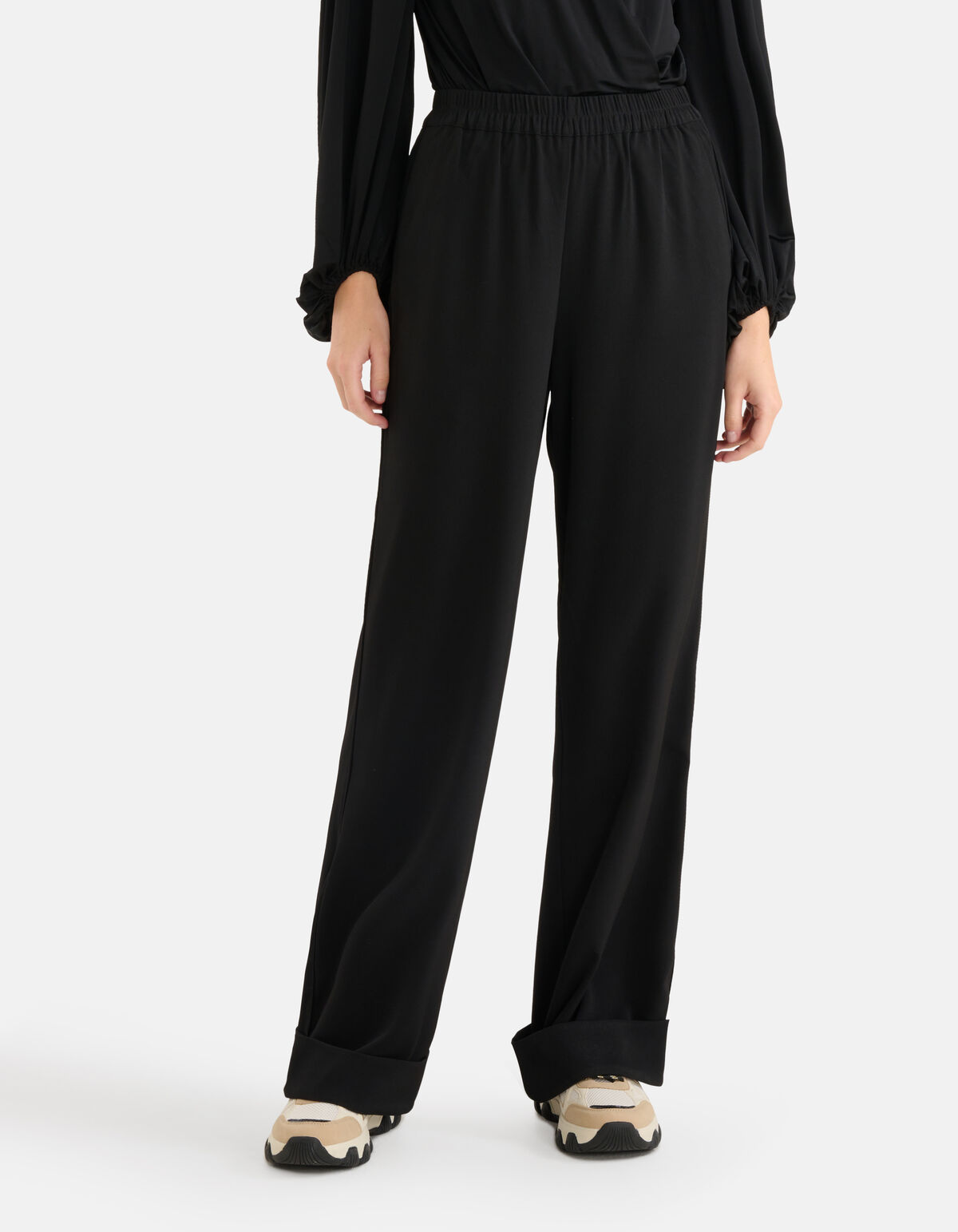 Wickelhosen mit weitem Bein Schwarz von Mieke SHOEBY WOMEN