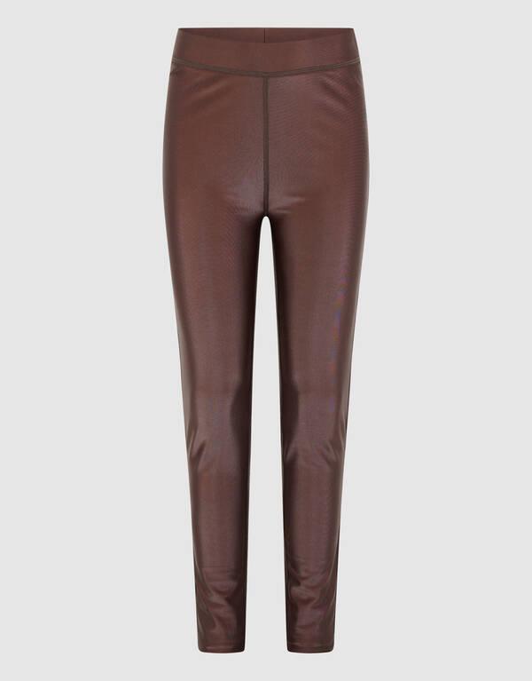 Gl&auml;nzende Leggings Dunkelbraun SHOEBY GIRLS
