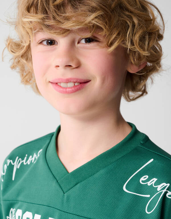 Baseball-Shirt Dunkelgrün Shoeby X Vingino SHOEBY BOYS