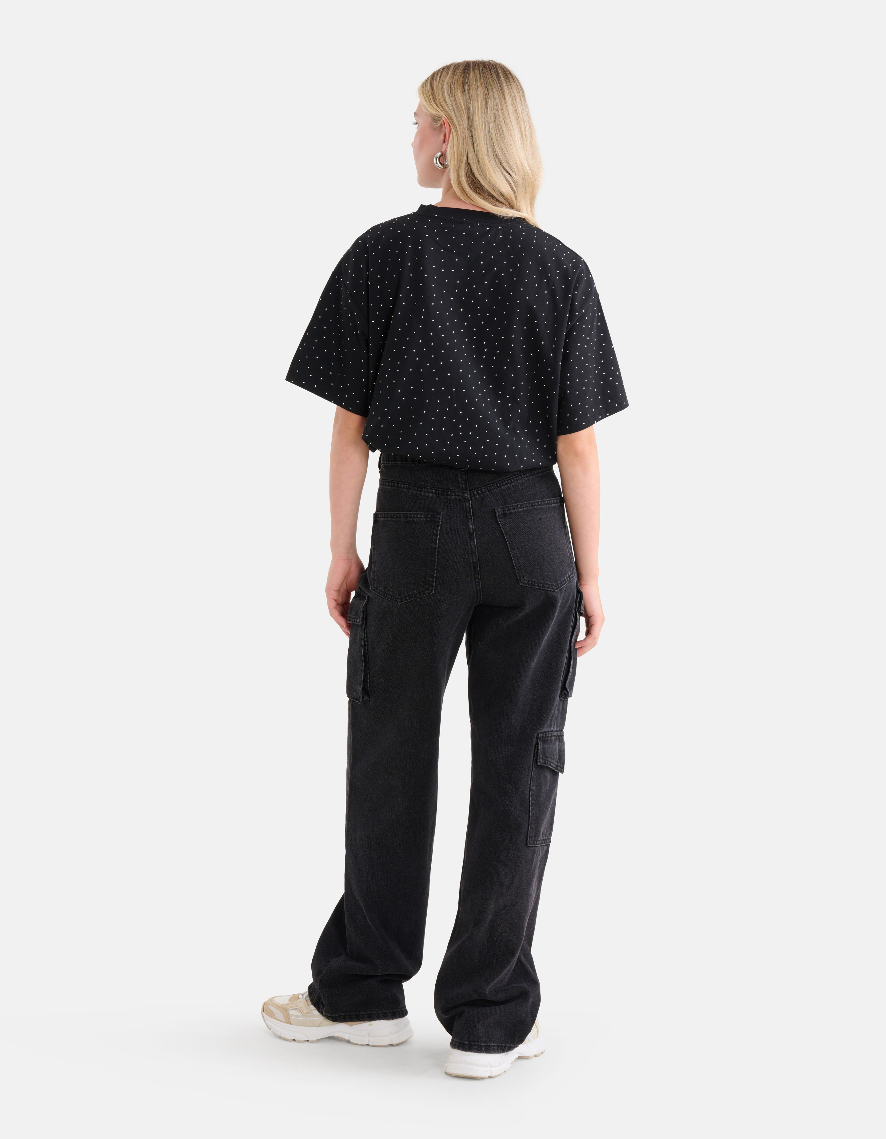 Strass T-shirt Zwart SHOEBY WOMEN
