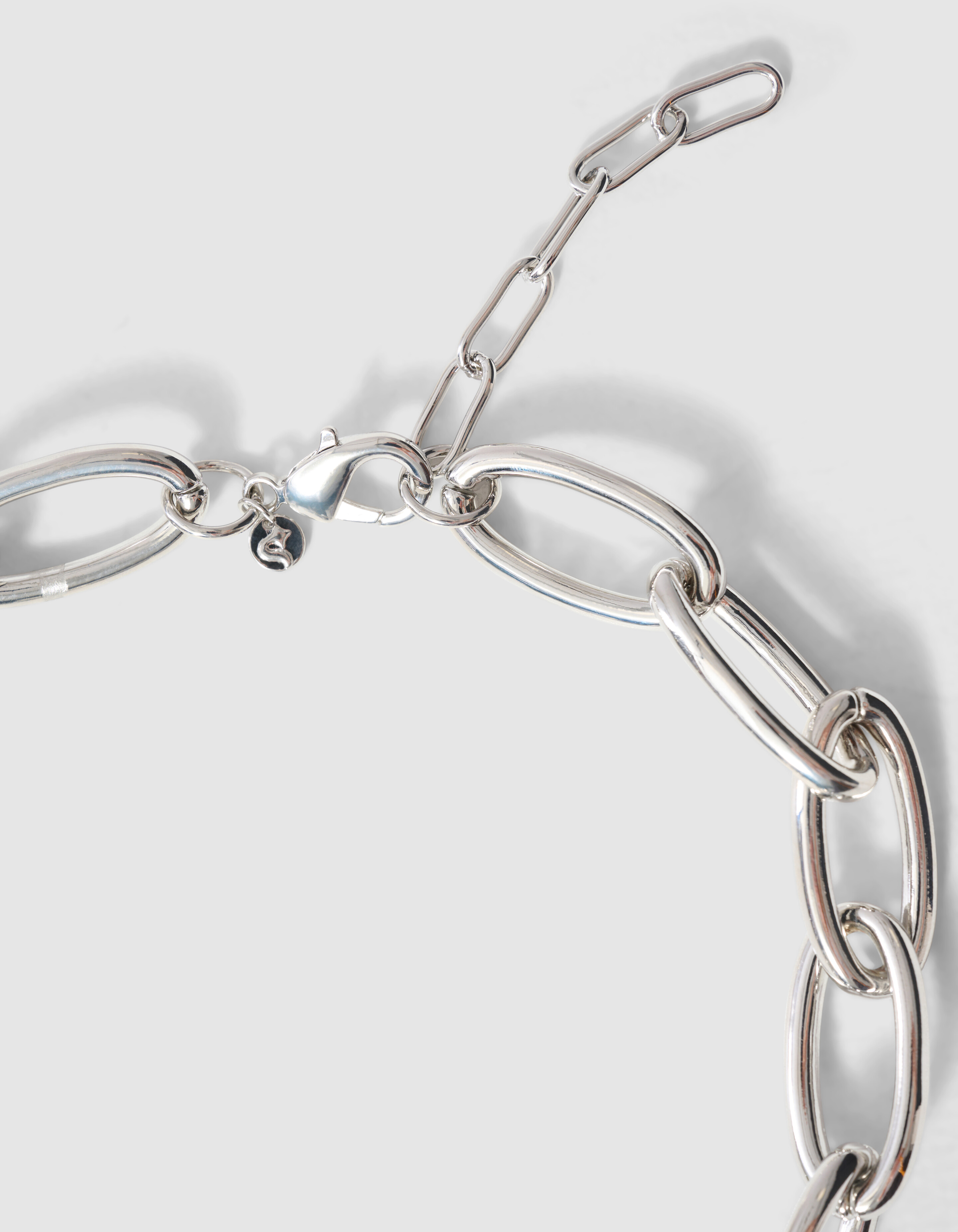 Oval Chain Halskette aus Silber SHOEBY ACCESSOIRES