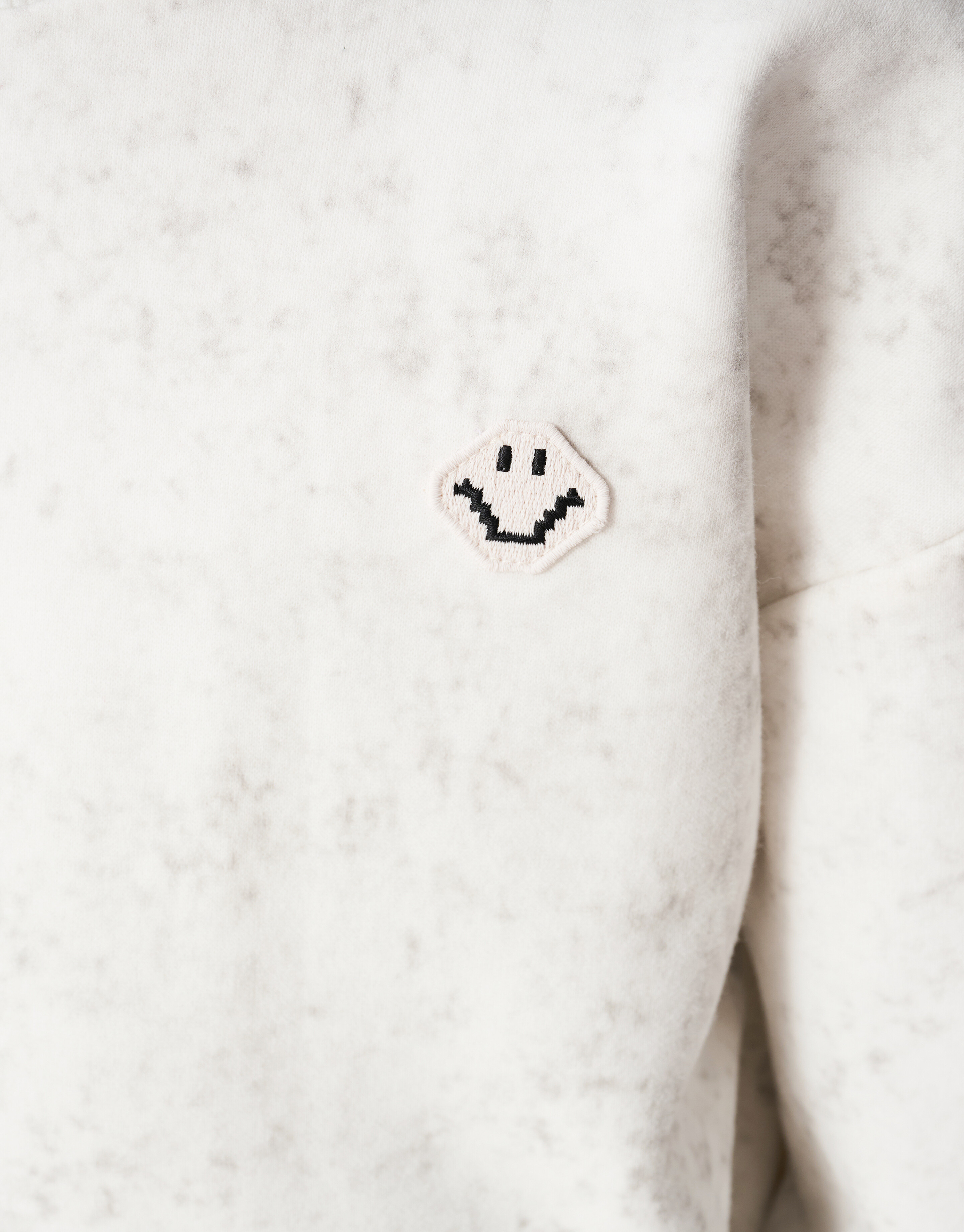 Bedruckter Smiley-Kunstpullover Weiß SHOEBY BOYS