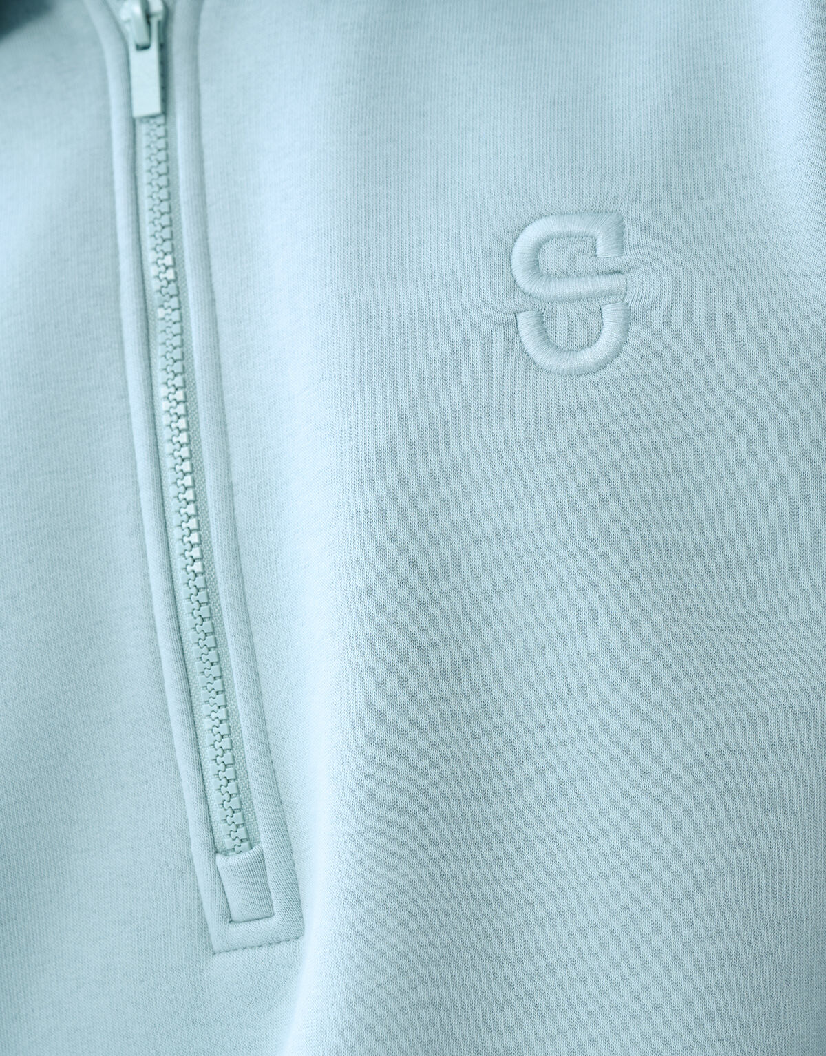 Zip Badge Pullover Blau SHOEBY MEN