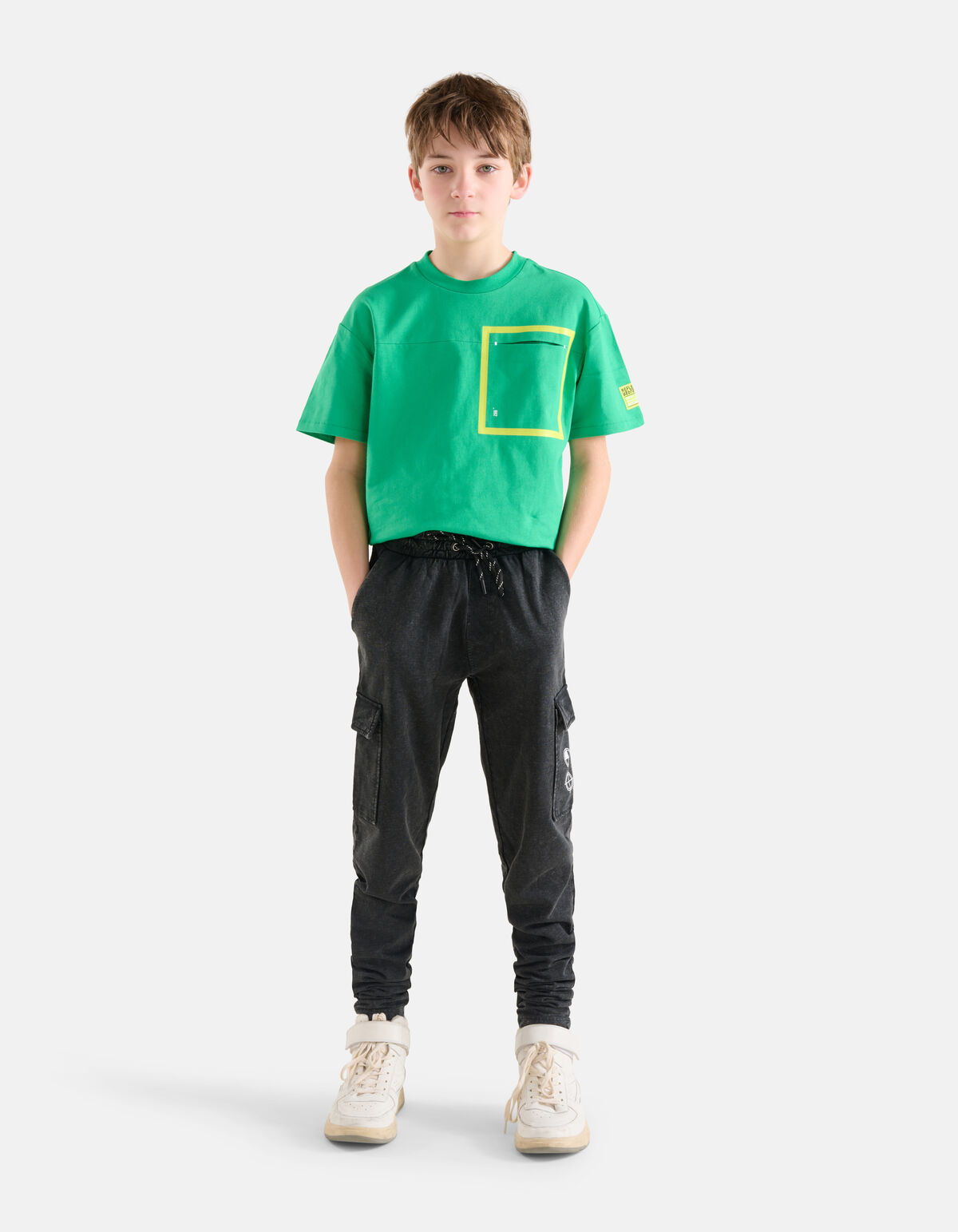 Relaxed Fit T-shirt Grün SHOEBY BOYS