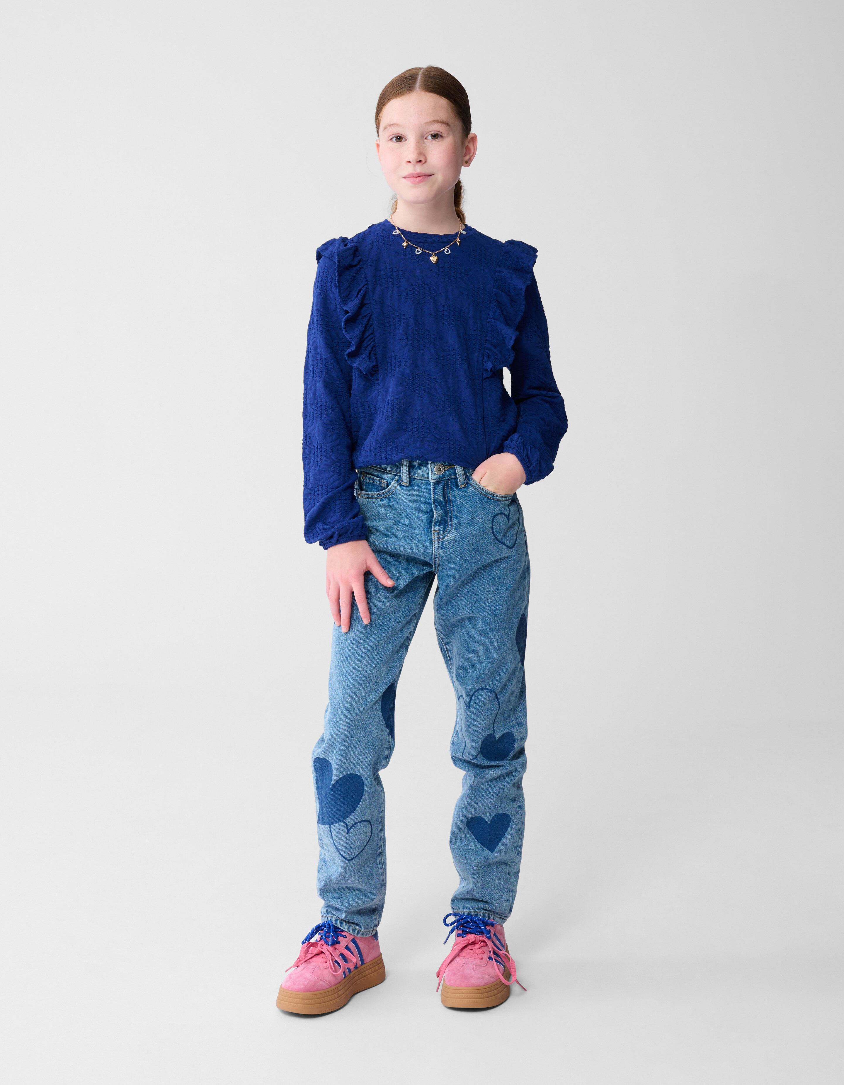 Rüschentop Dunkelblau SHOEBY GIRLS