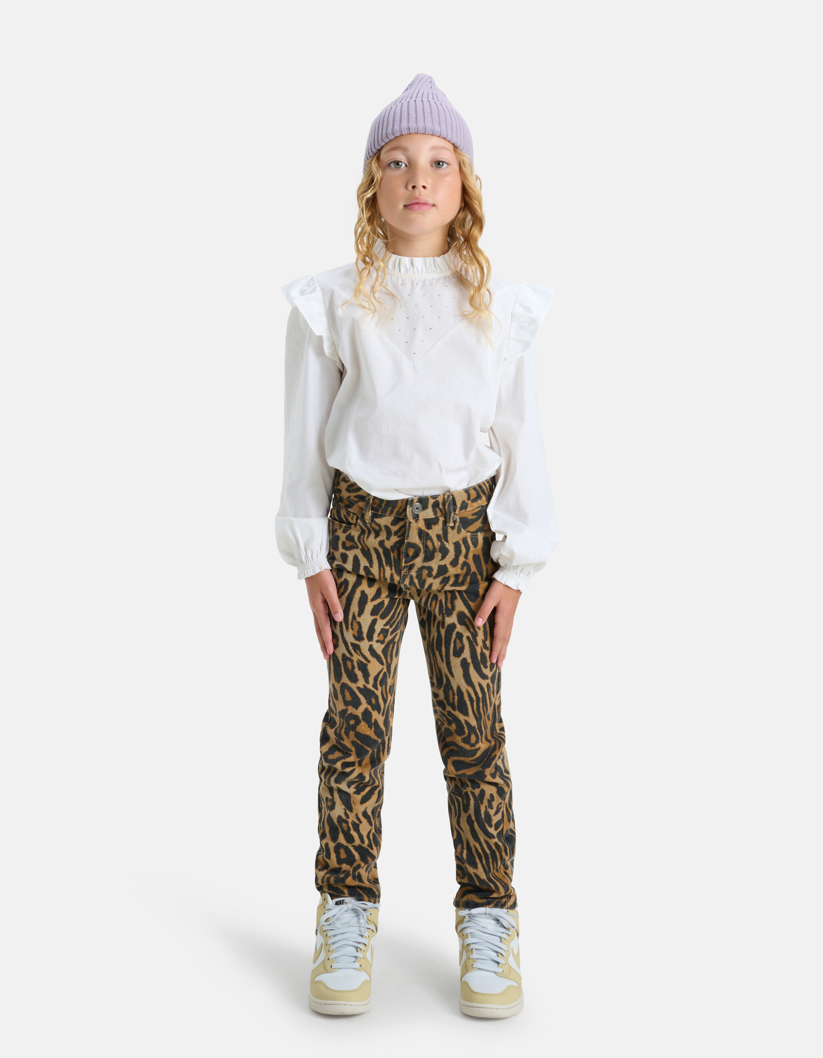 Weiße Bluse mit Strasssteinen SHOEBY GIRLS