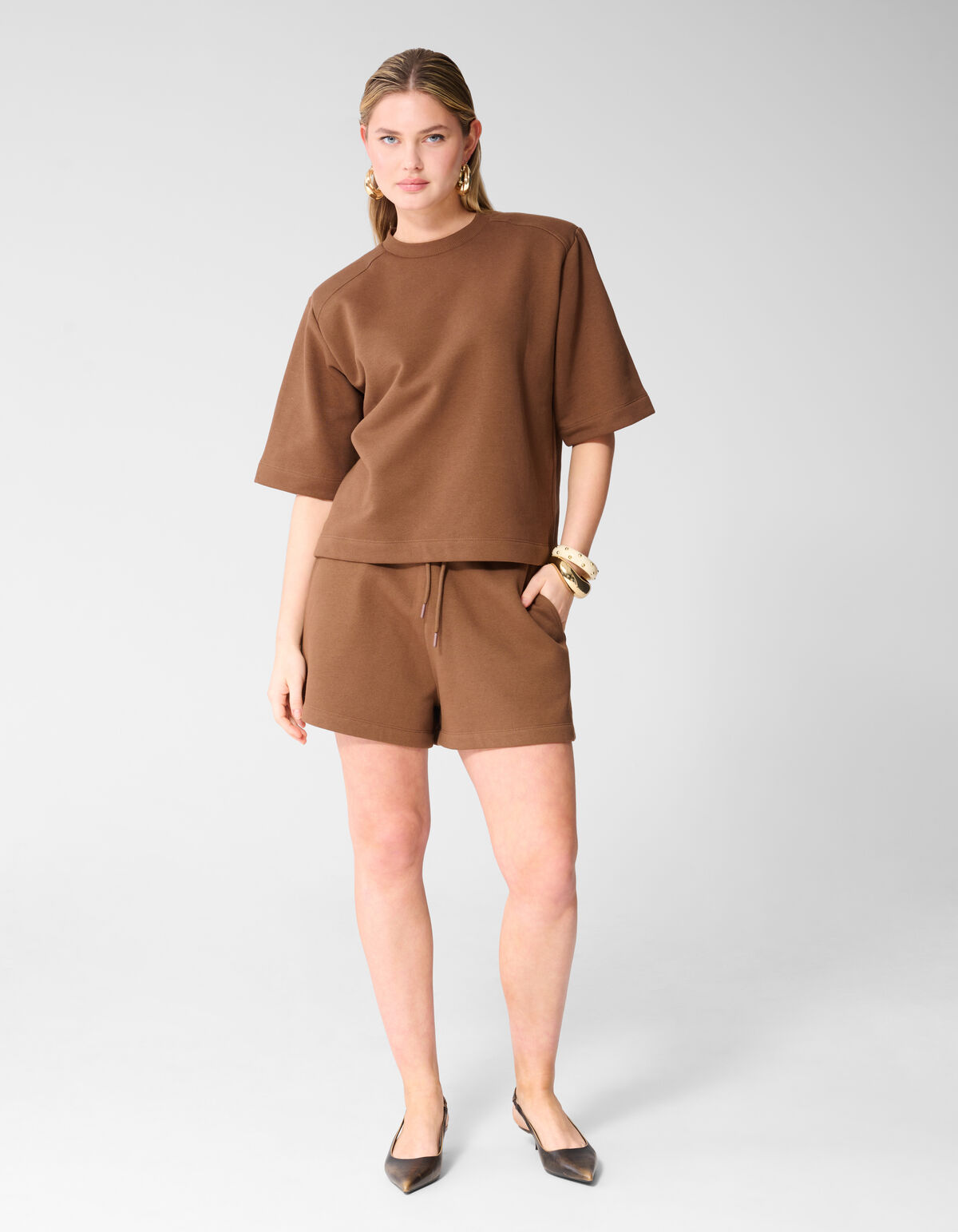 Braune Sweatshorts SHOEBY WOMEN