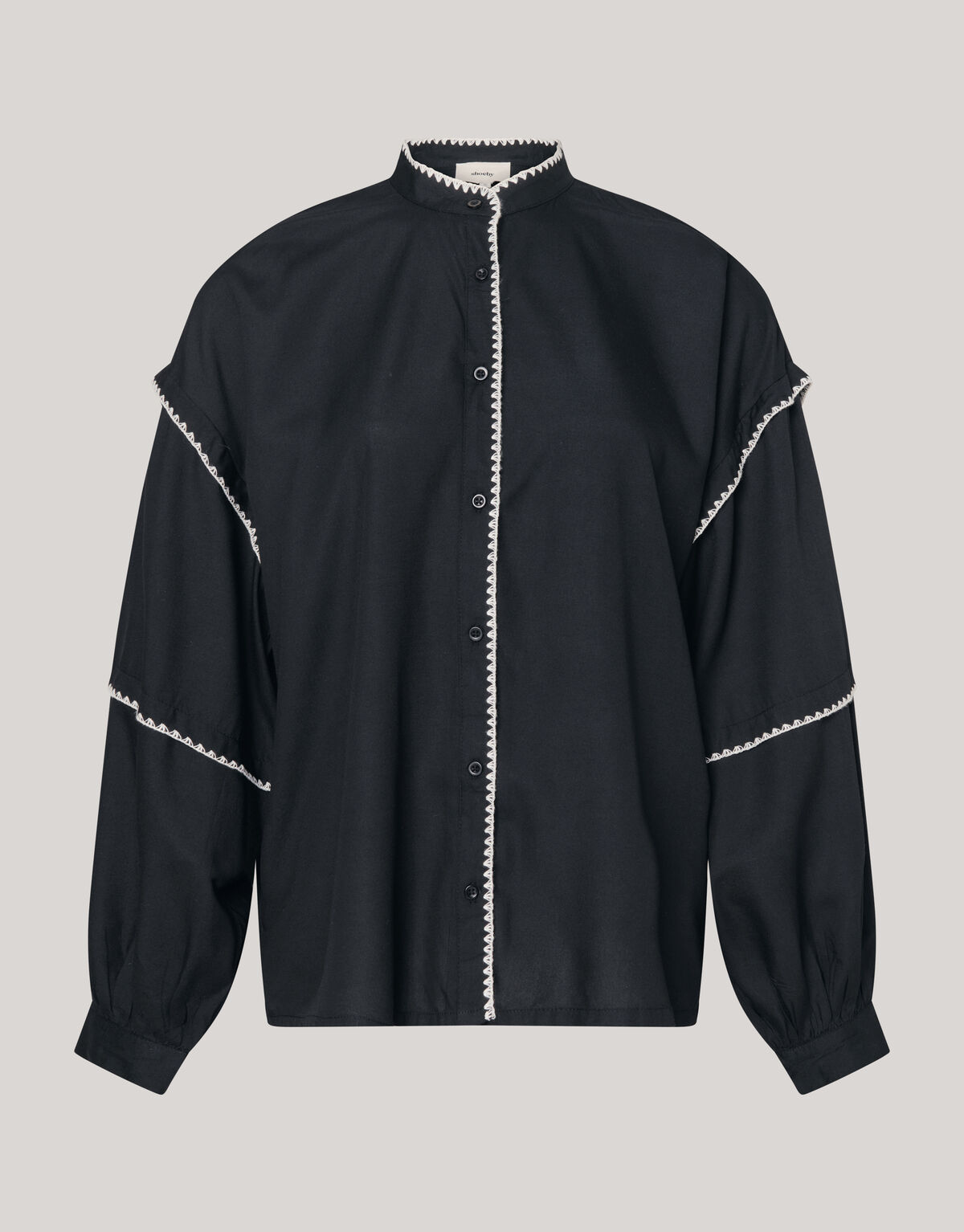 Bluse mit Stickerei Schwarz SHOEBY WOMEN