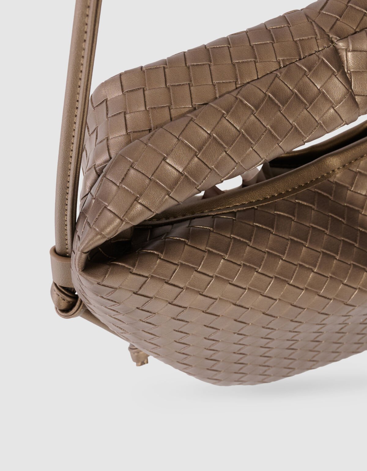 Kleine Geflochtene Tasche Braun SHOEBY ACCESSOIRES