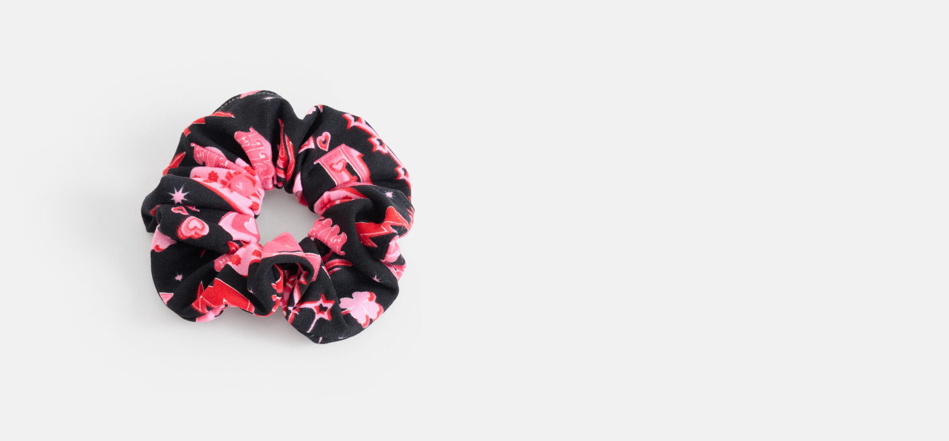 Bedrucktes Haargummi Rosa SHOEBY ACCESSOIRES