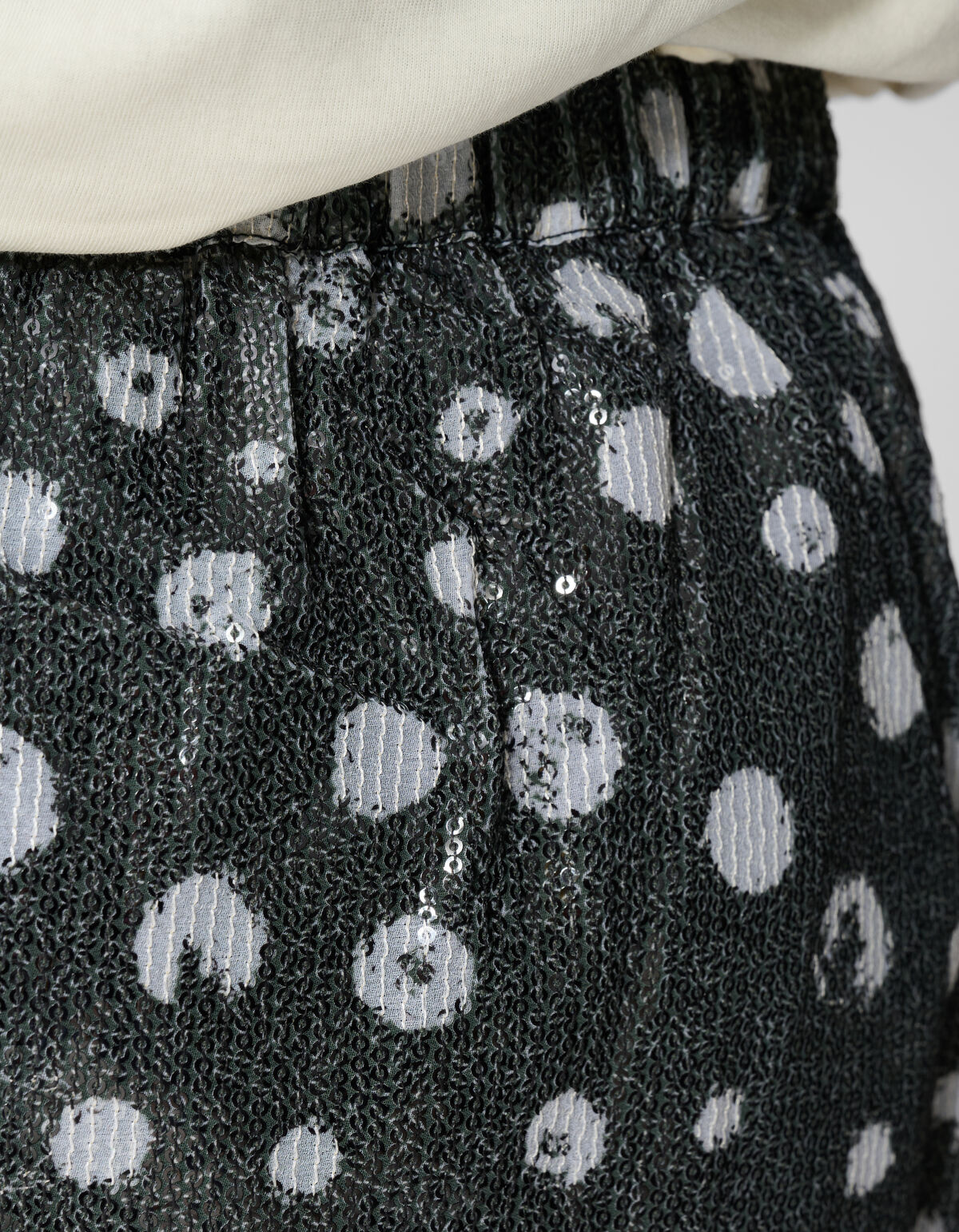 Polkadot Paillettenrock Schwarz SHOEBY GIRLS