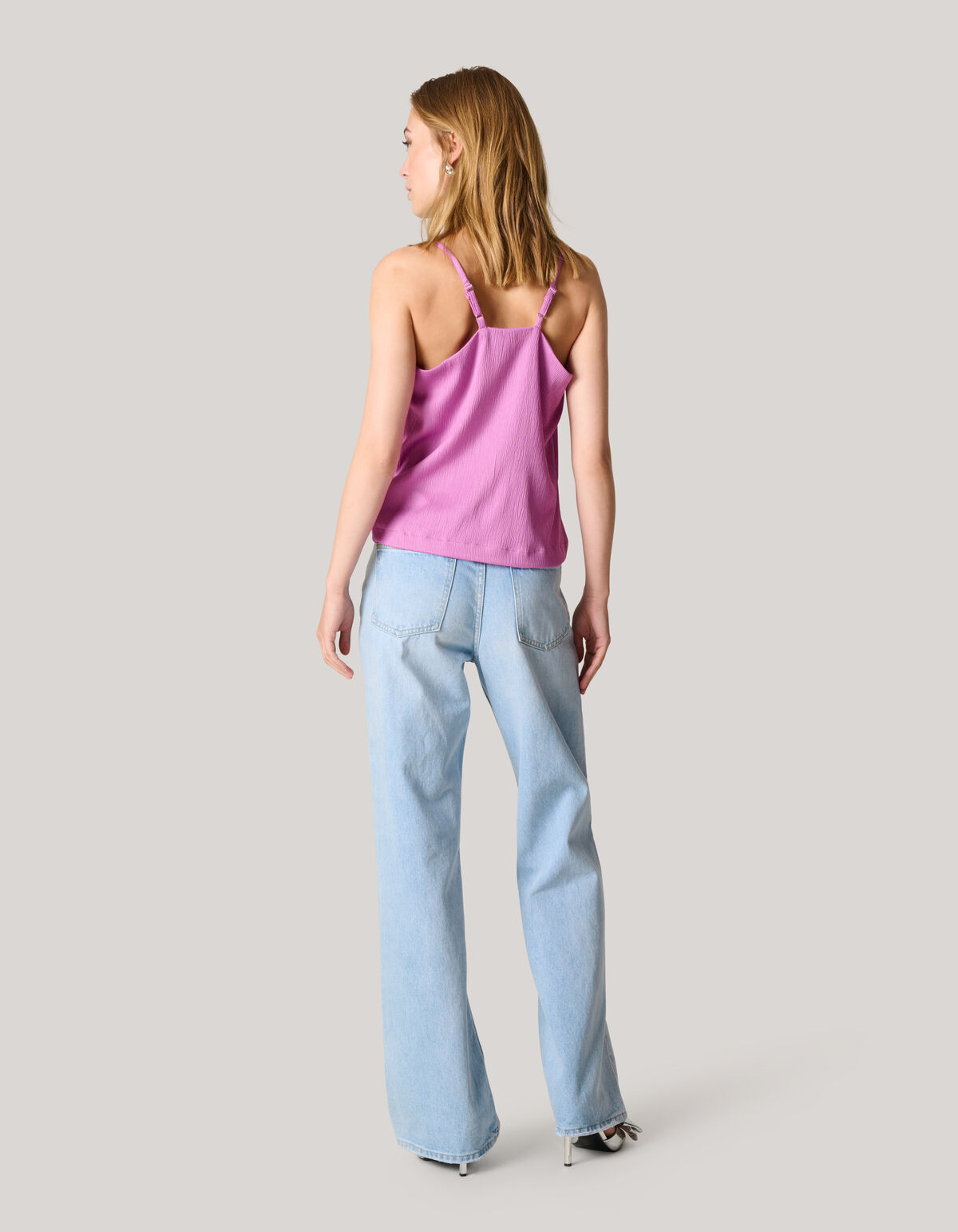 Crinkle Singlet Rosa SHOEBY WOMEN