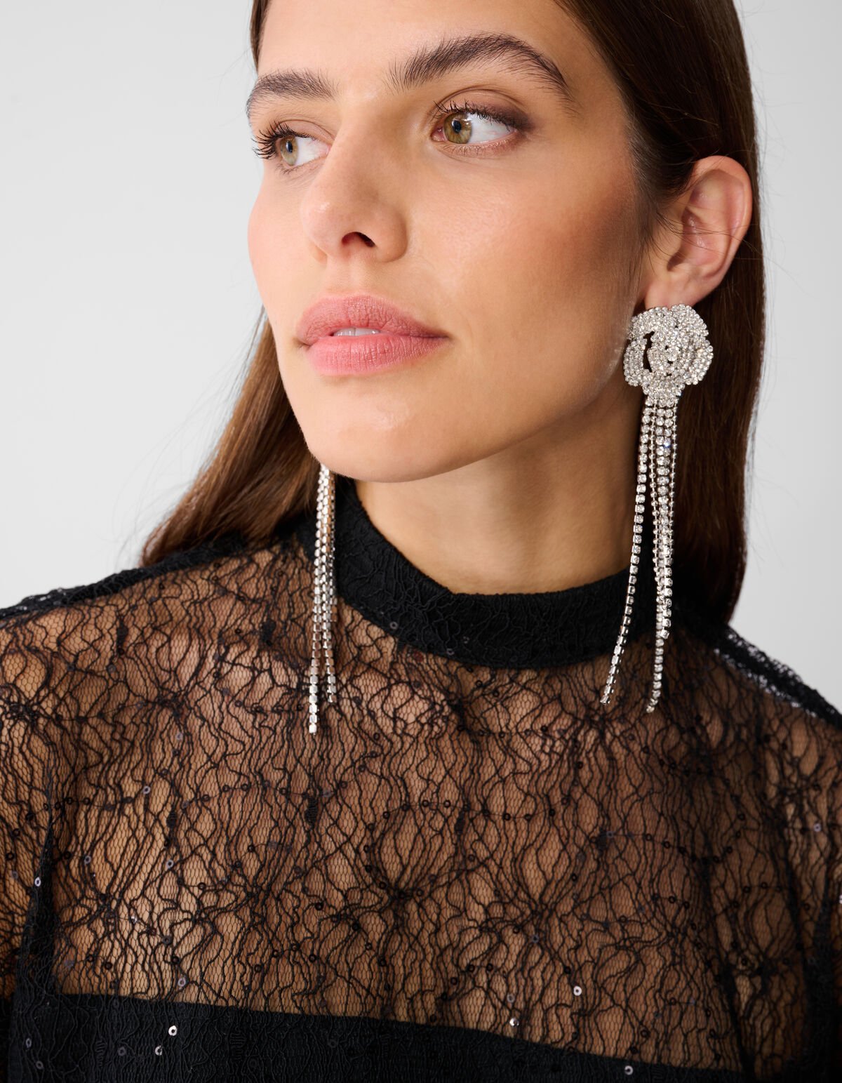 Kanten T-Shirt Schwarz SHOEBY WOMEN