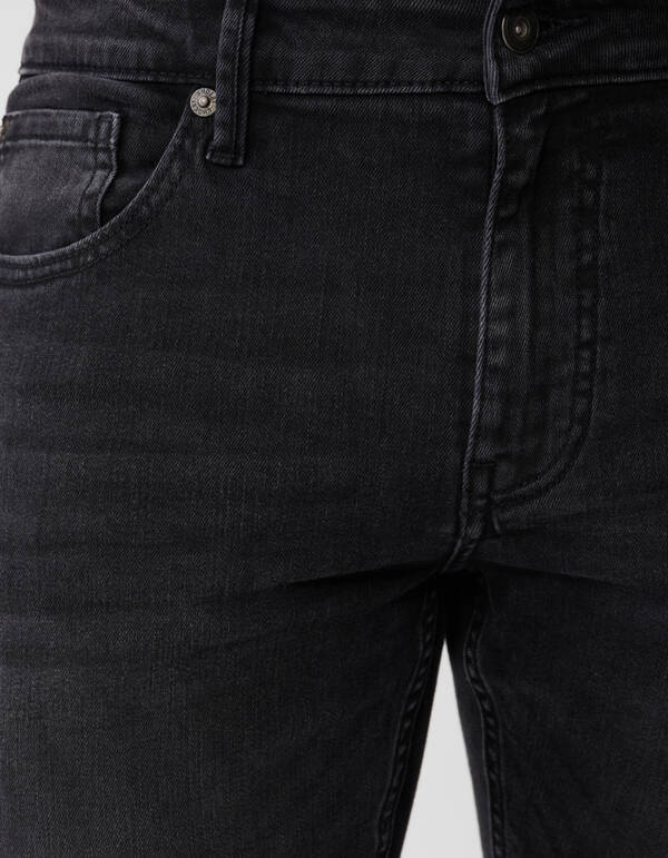 Slim Fit Jeans Gewaschen Schwarz L34 SHOEBY MEN