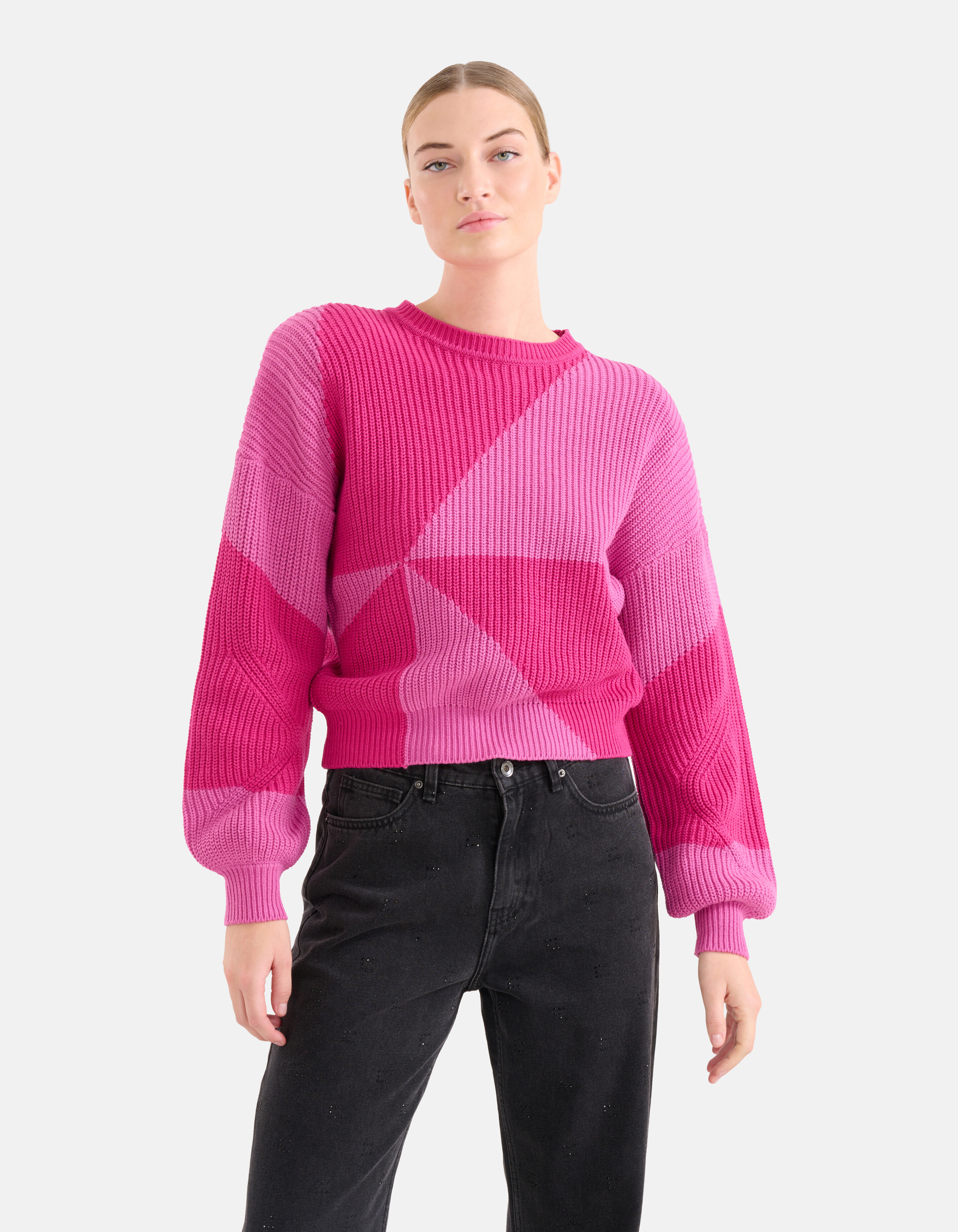 Colorblock Pullover Rosa SHOEBY WOMEN