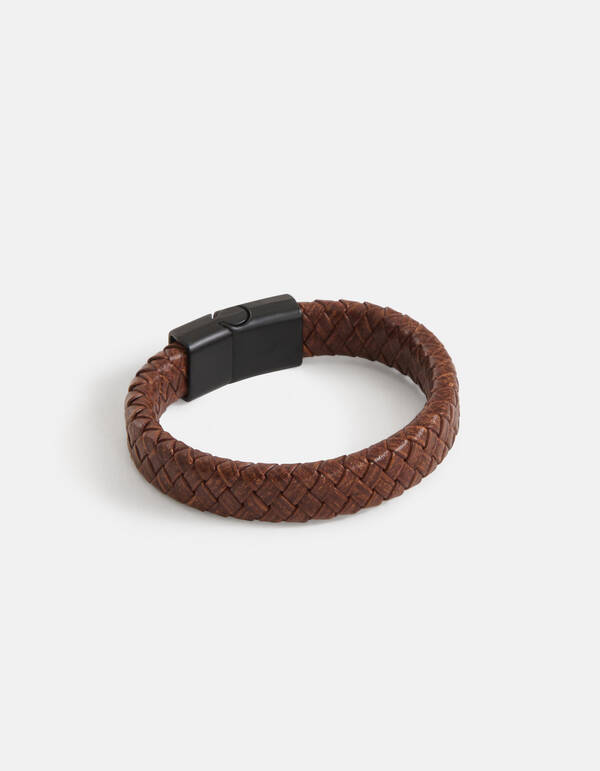 Lederarmband Dunkelbraun SHOEBY ACCESSOIRES