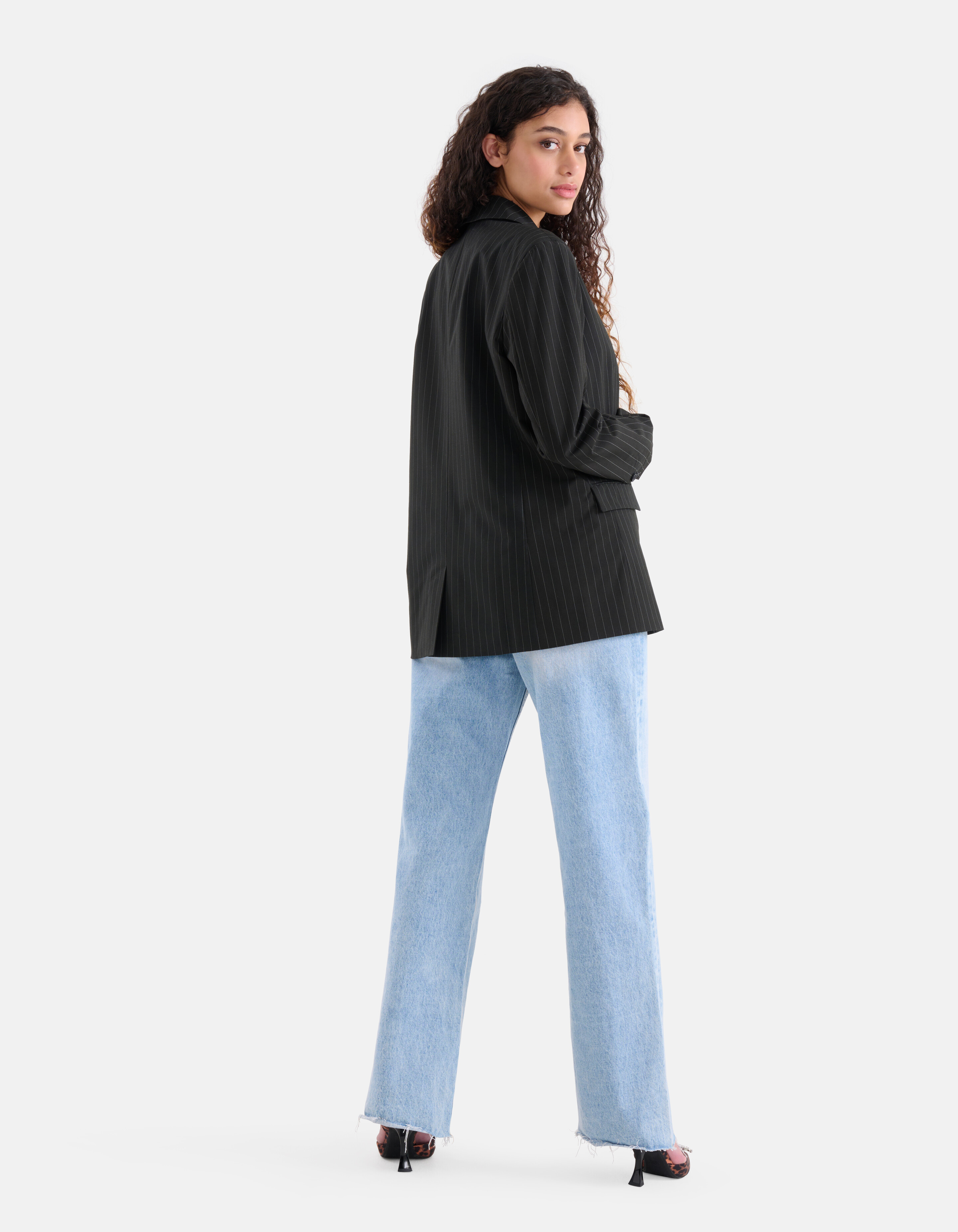 Blazer mit Nadelstreifen Schwarz SHOEBY WOMEN
