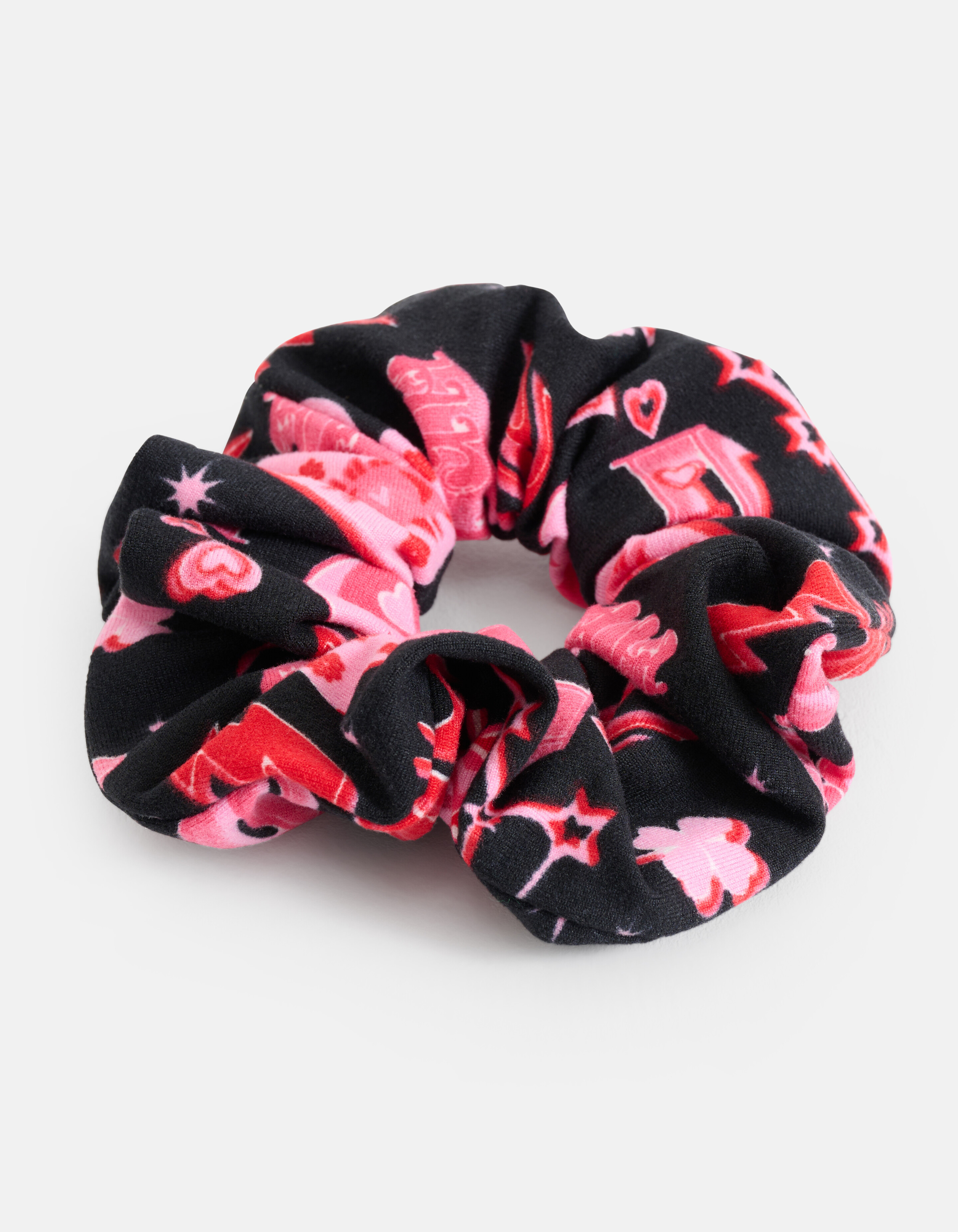 Bedrucktes Haargummi Rosa SHOEBY ACCESSOIRES