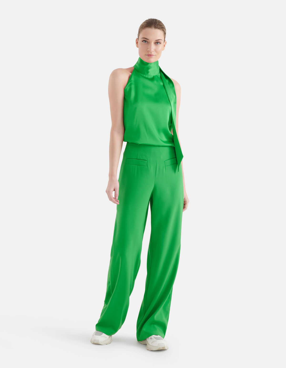 Hose mit weitem Bein Grün von Mieke SHOEBY WOMEN