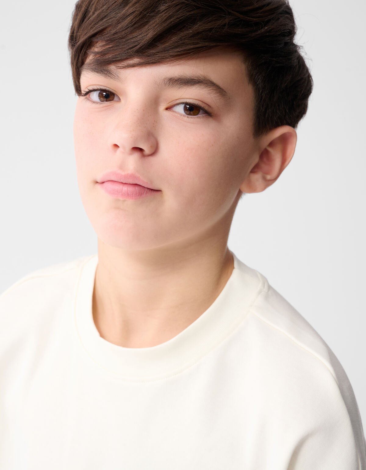 Motion Artwork T-Shirt Gebrochenes Wei&szlig; SHOEBY BOYS