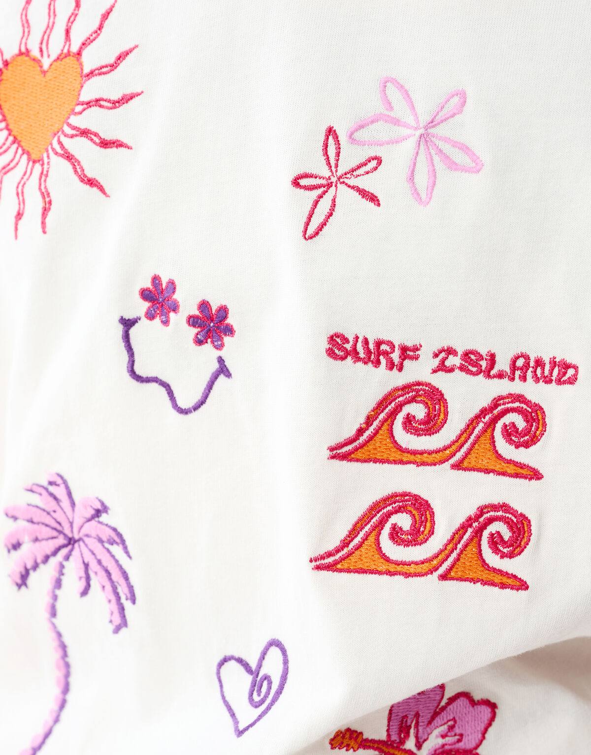 Sunny Artwork T-shirt Off White SHOEBY GIRLS