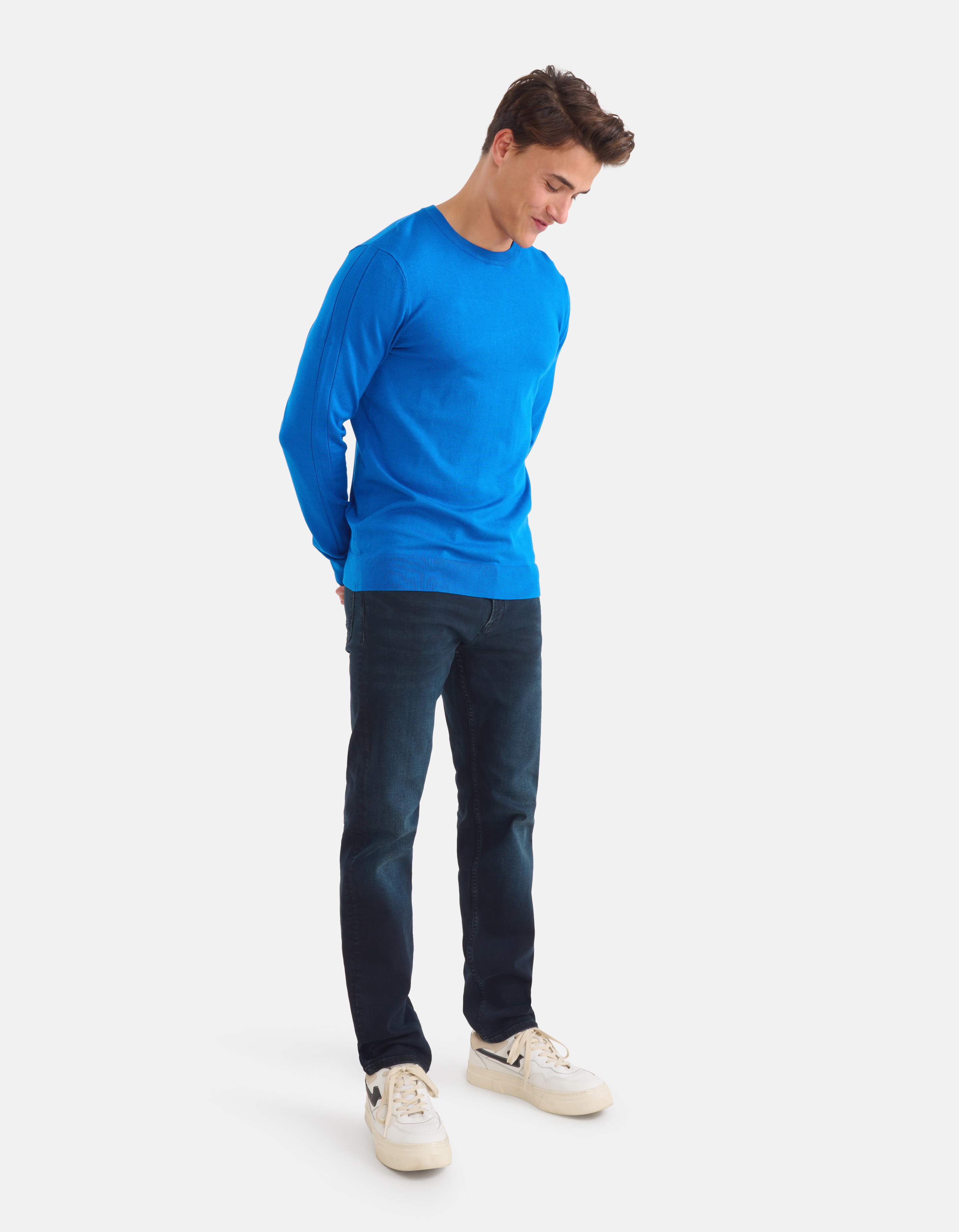 Straight Jeans Blau/Schwarz Länge 34 Refill