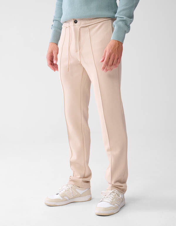Piqué-Hose Beige SHOEBY MEN