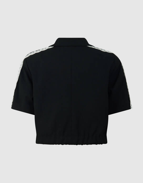 Gek&uuml;rzter Kantenblazer Schwarz SHOEBY GIRLS