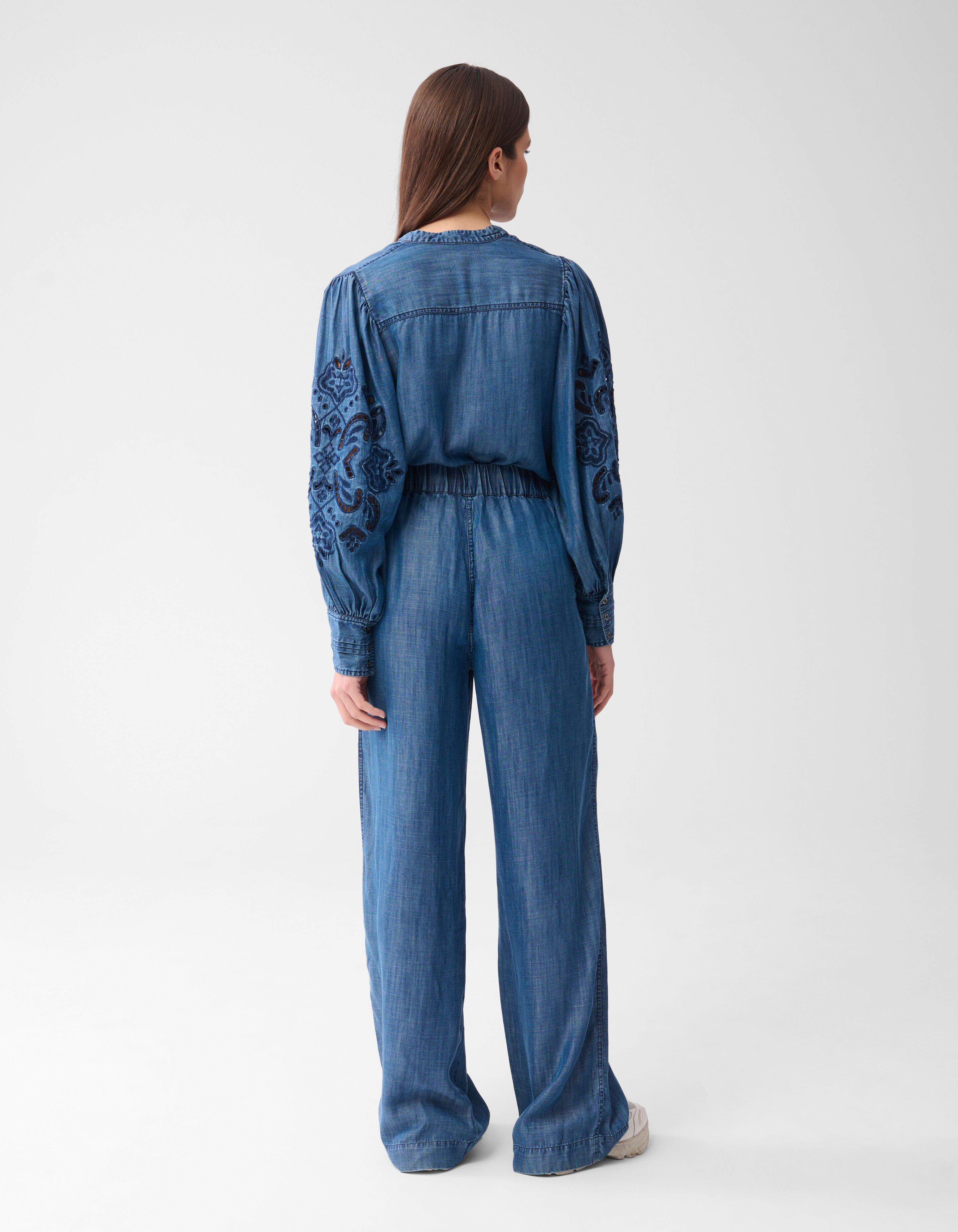 Weit geschnittene Pintuck-Hose Blau von Mieke SHOEBY WOMEN