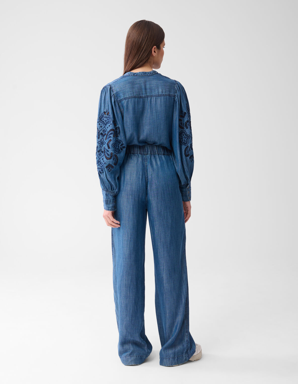 Weit geschnittene Pintuck-Hose Blau von Mieke SHOEBY WOMEN