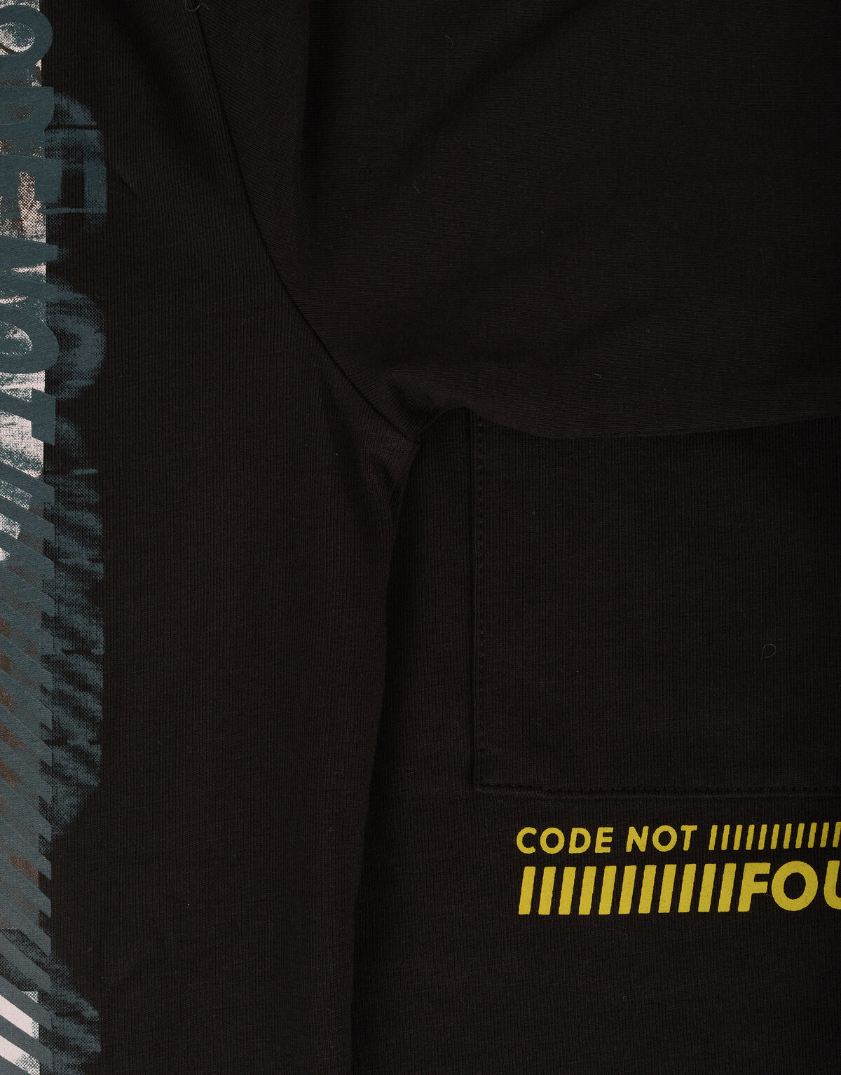 Langärmeliges T-Shirt mit Textdruck Schwarz JILL&MITCH